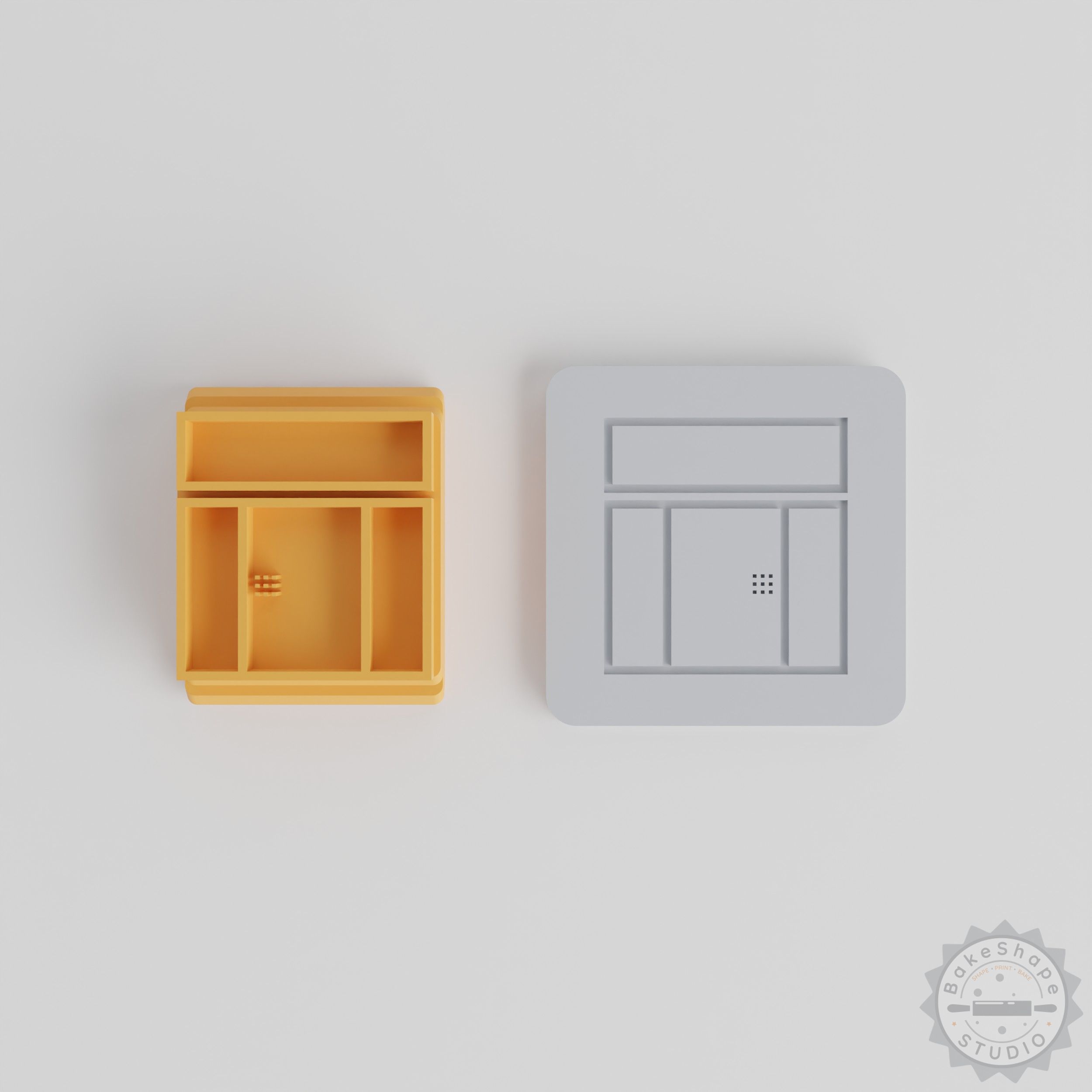 Door Stamp Tile Set, 5 Designs, Perfect for Clay & Cookies