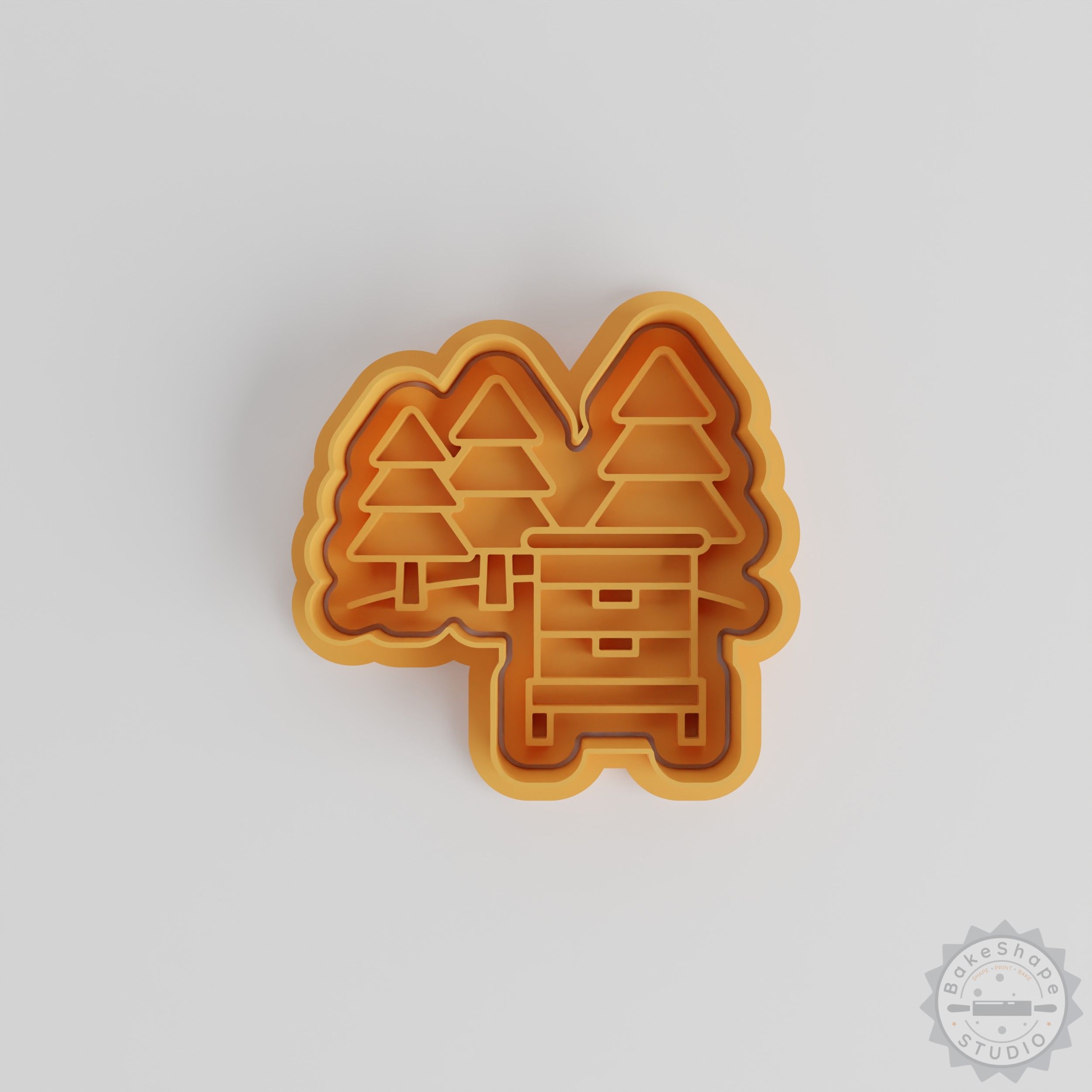 Apiary Farm Honey Shape Cutter and Stamp Set for Cookies and Fondant, 6-Piece S/M/L Sizes