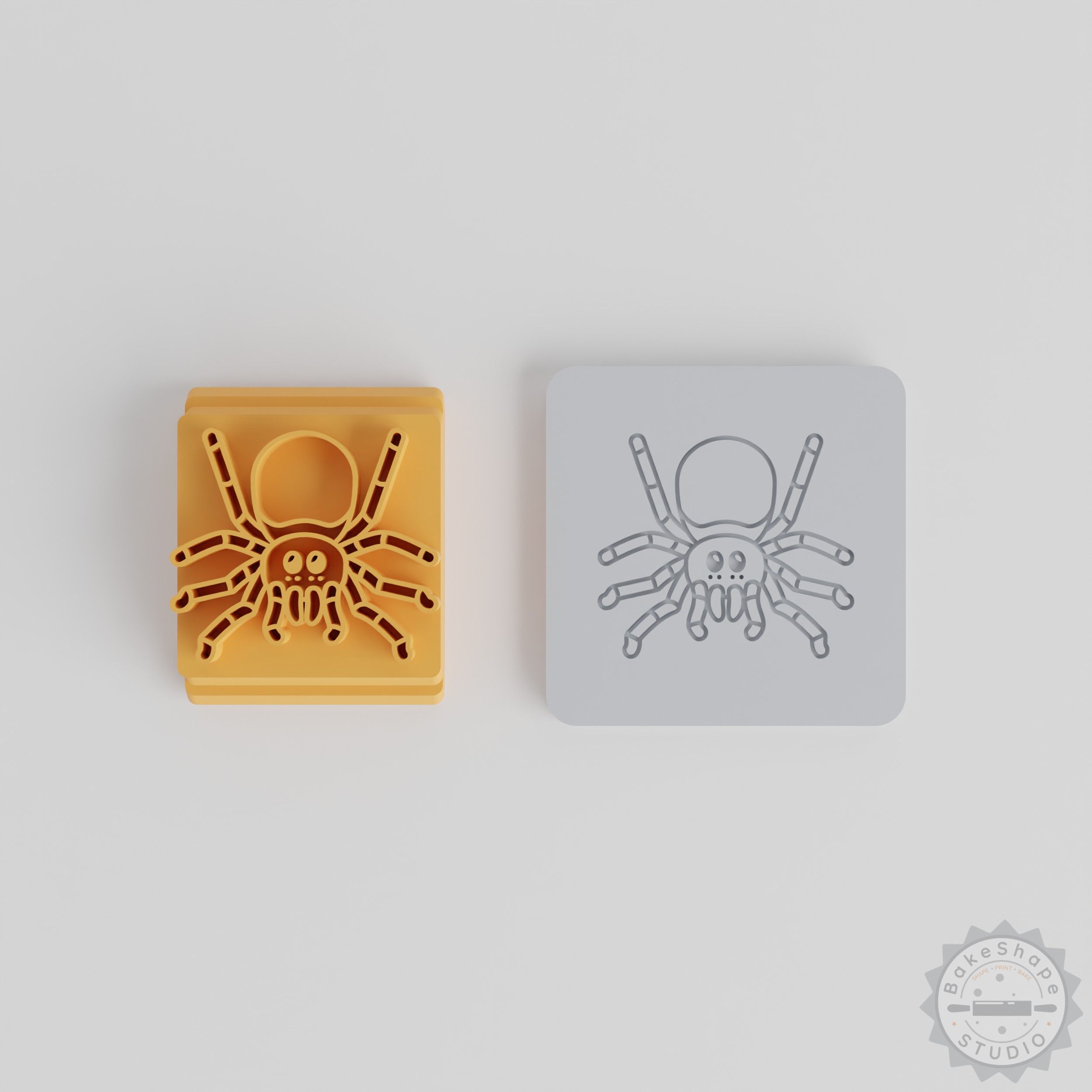 Spider Stamp Tile Set for Clay, Cookies, Fondant, 5 Sizes Animal Cute Design