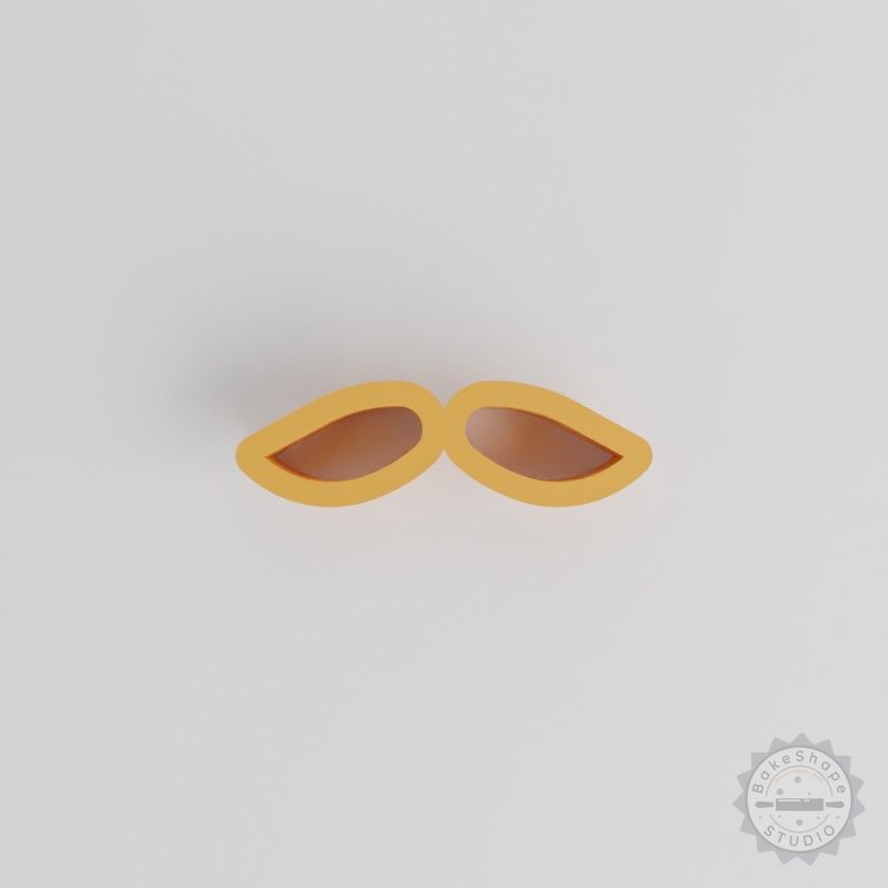 18-Piece Moustache Shape Cutter Set for Cookies, Fondant, Clay, Sizes 0.75" to 5.00"