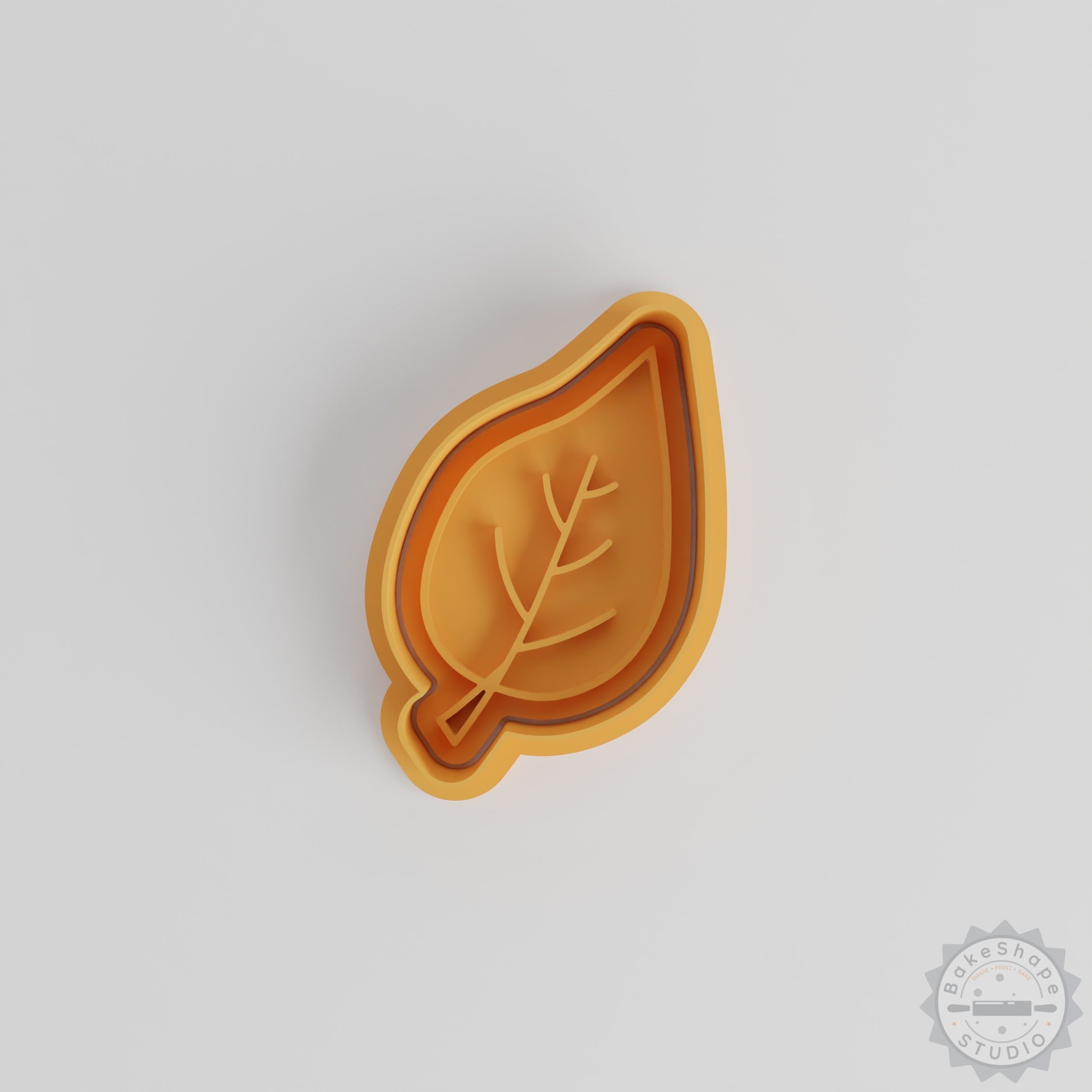 Leaf Cookie Cutter and Stamp Set, Perfect for Cookies and Fondant, 6-Piece Nature Foliage Shapes