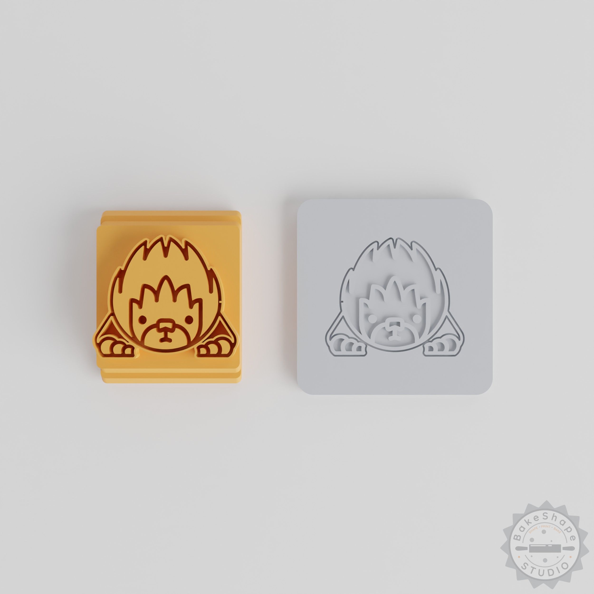 Hedgehog Stamp Tile Set, 5 Sizes 20-40mm, Perfect for Clay, Cookies & Fondant