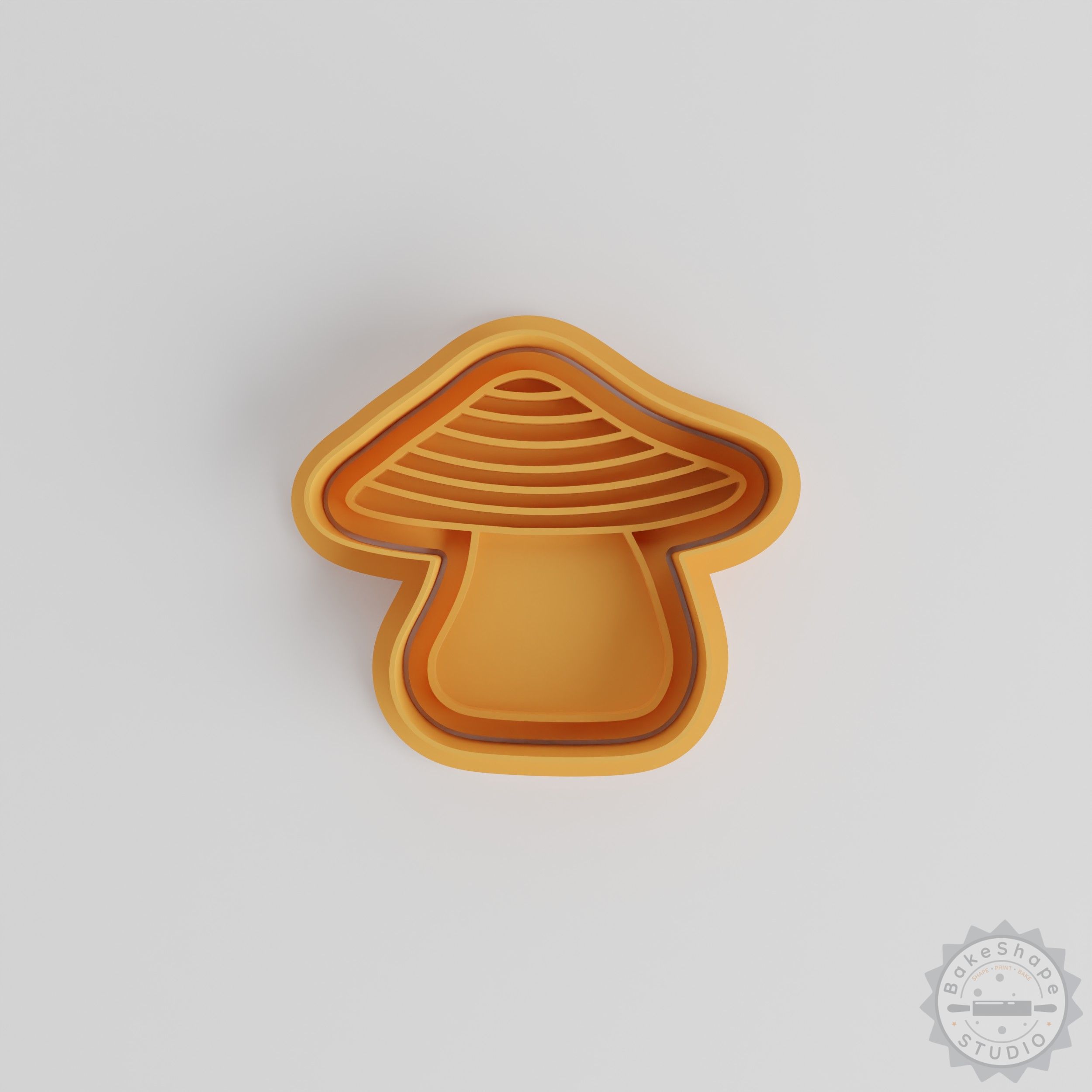 Mushroom Cookie Cutter Set, Shape Stamp, Perfect for Cookies & Fondant, 6-Piece S/M/L Sizes