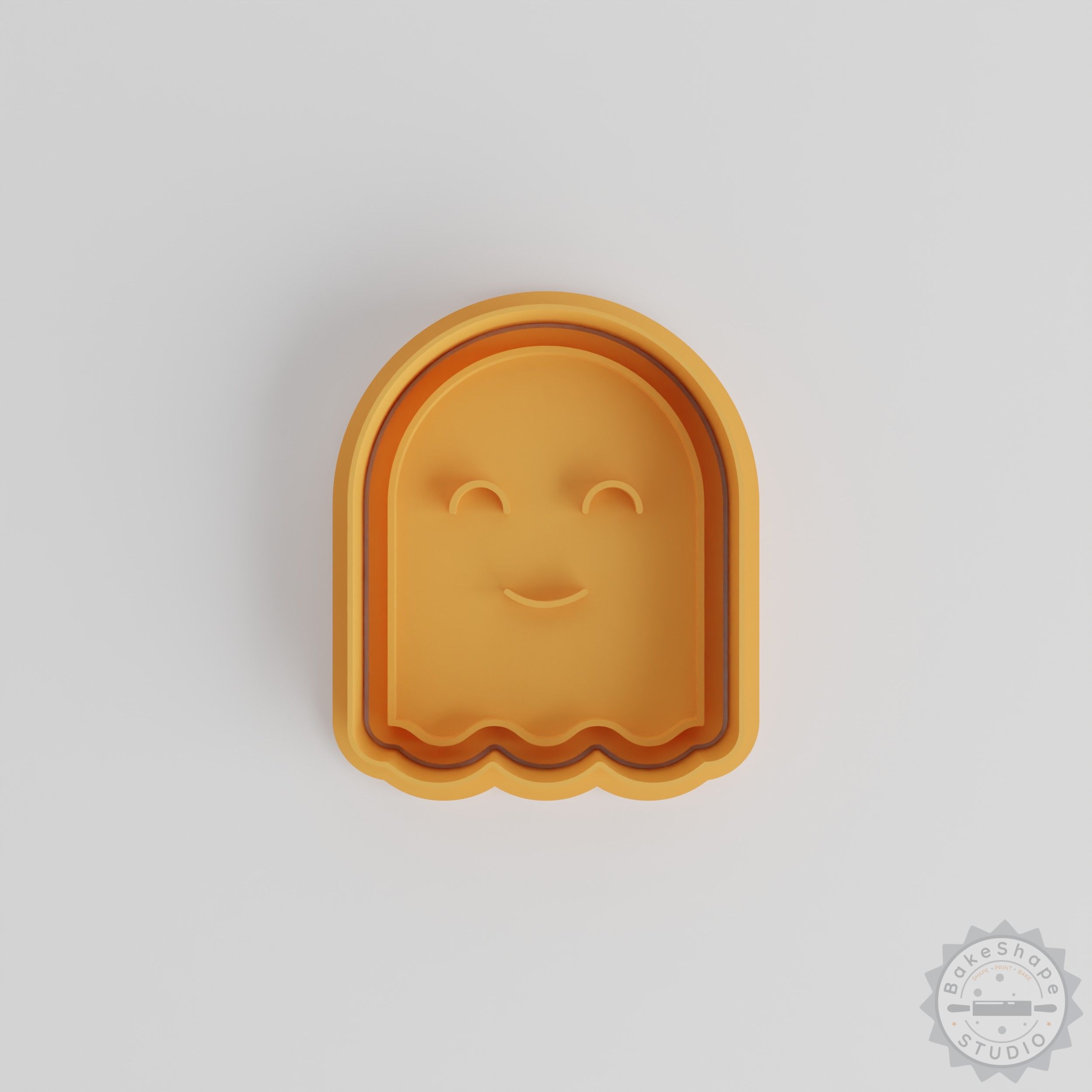 Ghost Cookie Cutter and Stamp Set, 6-Piece, Halloween Decoration, Perfect for Cookies and Fondant