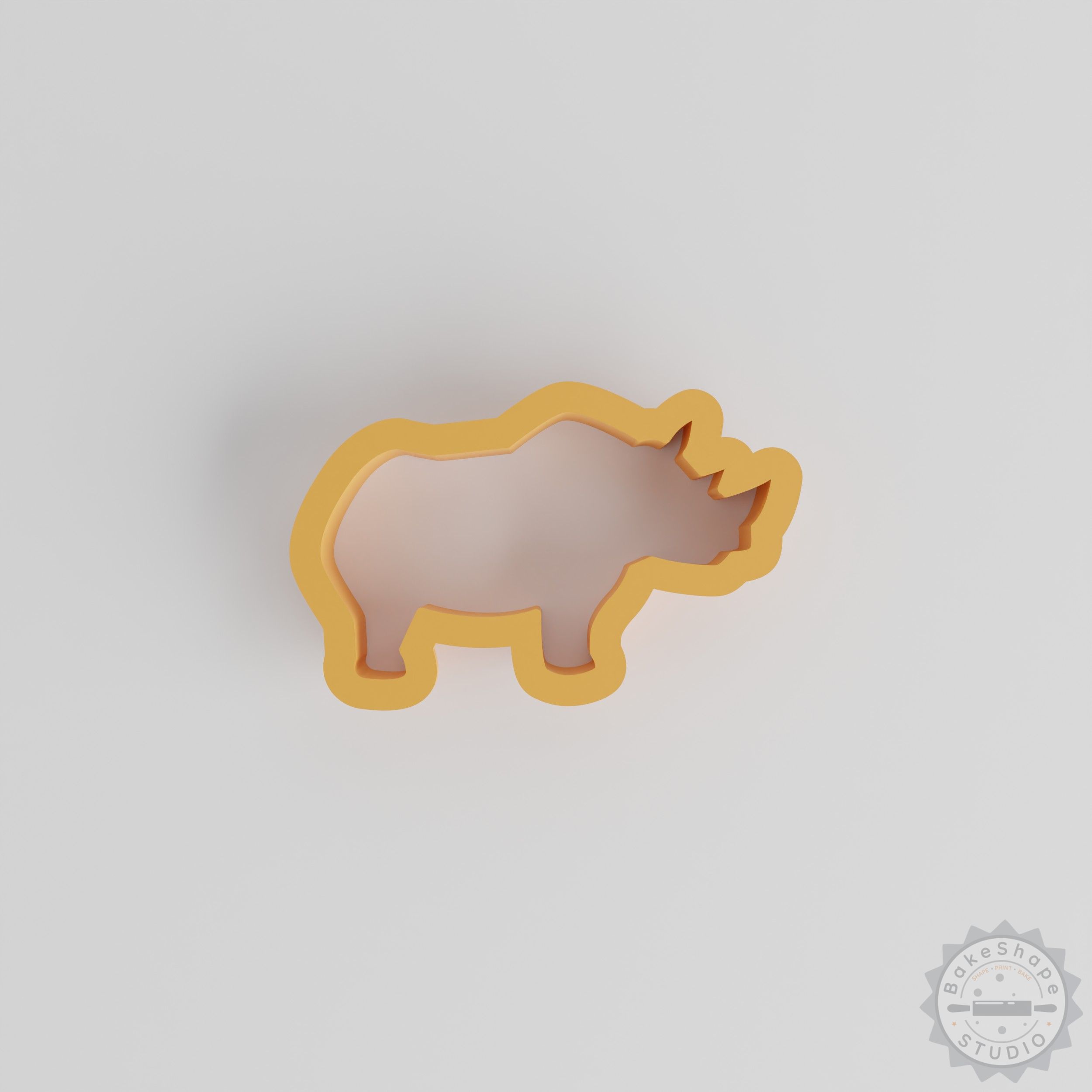 Rhino Shape Cutter, 18 Piece Set, Perfect for Cookies, Fondant, Clay, Sizes 0.75"-5.00"