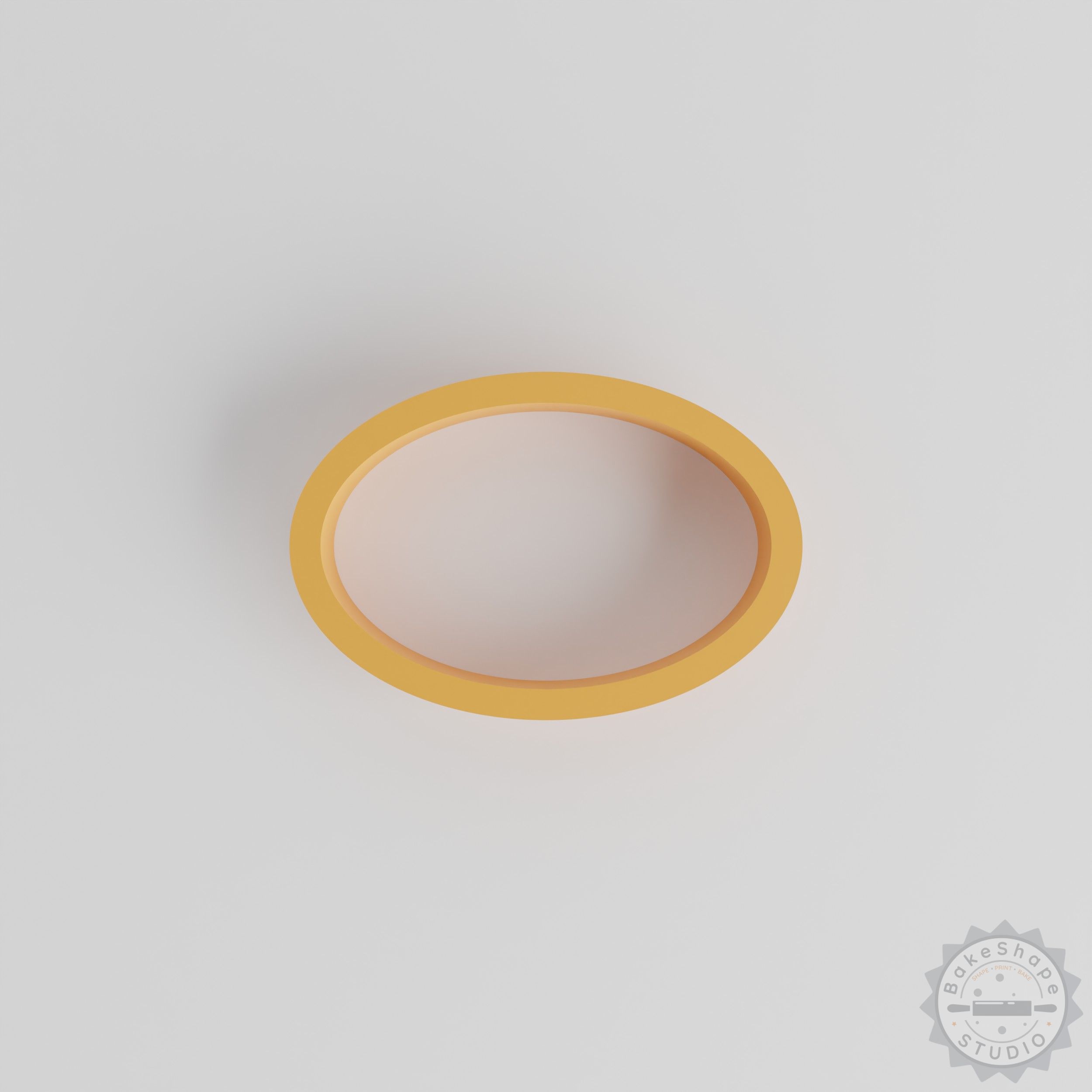 Oval shape cutter set STL files with multiple sizes for 3D printing cookie cutters and crafting tools