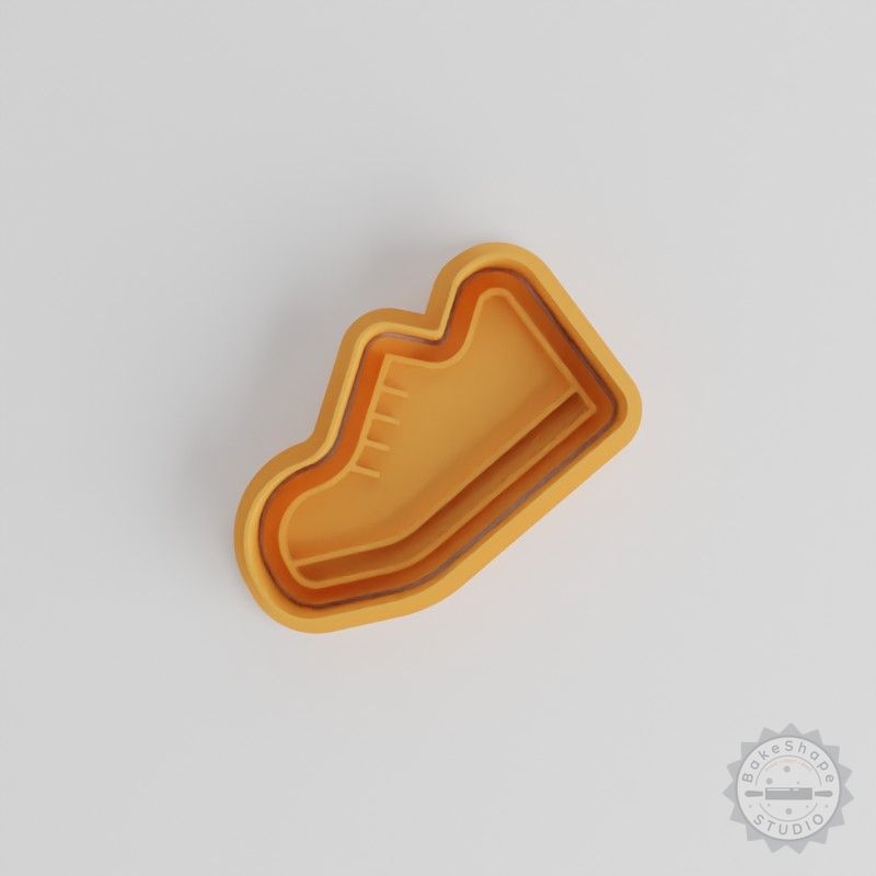 Running Shoe Shape Cutter and Stamp Set for Cookies and Fondant, 6-Piece Bundle