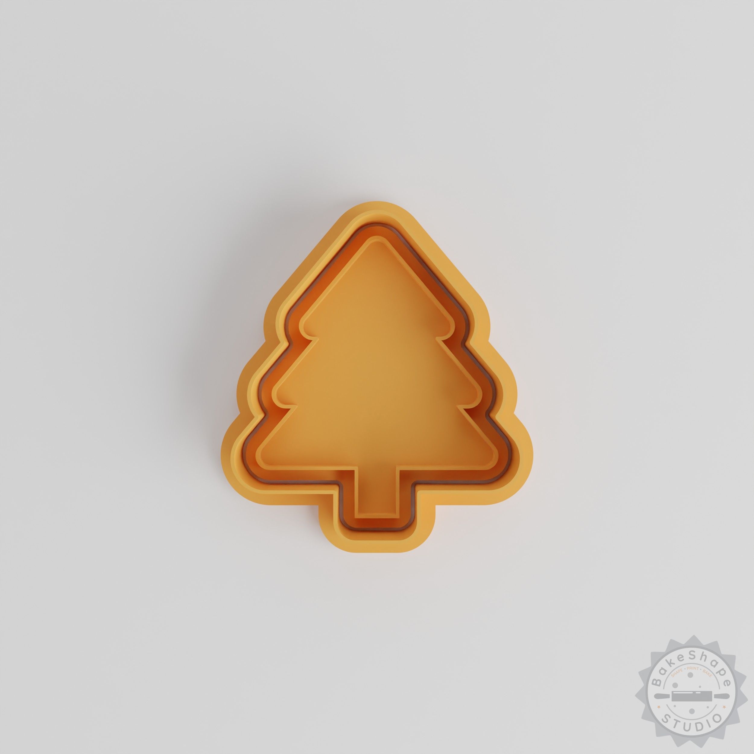 Christmas Tree Cookie Cutter & Stamp Set, Holiday Baking Tools, 6 Pieces, S/M/L Sizes