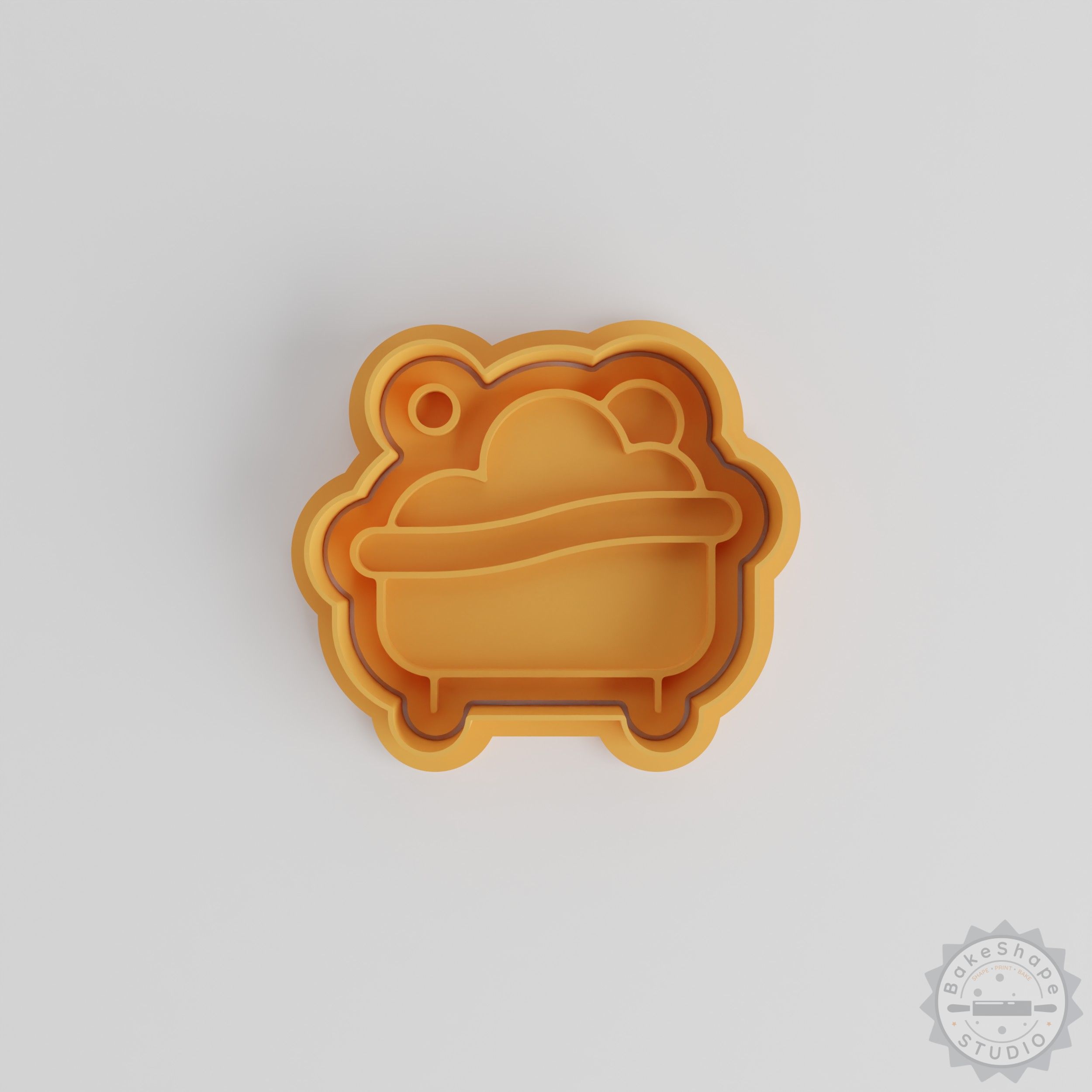 Bathtub Cookie Cutter and Stamp Set, 6 Pieces, S/M/L, Perfect for Fondant or Cookies