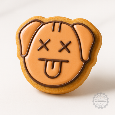 Decorated example 1 of Animal Spirit Cookie Cutter Set, 6-Piece Shape & Stamp Tools, Perfect for Cookies & Fondant, S/M/L Sizes