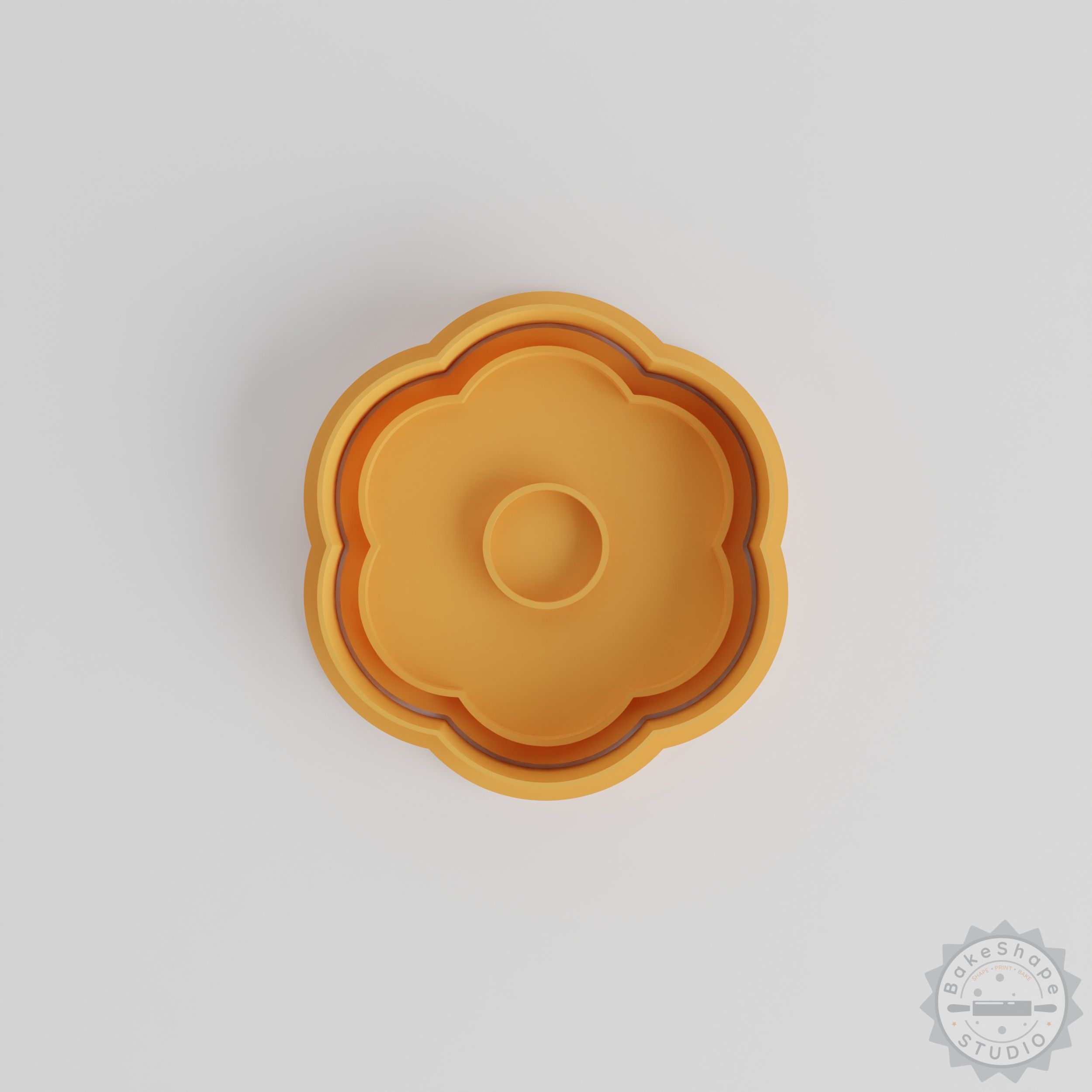 Buttercup Flower Shape Cutter and Stamp Set, 6-Piece for Cookies and Fondant, S/M/L Sizes