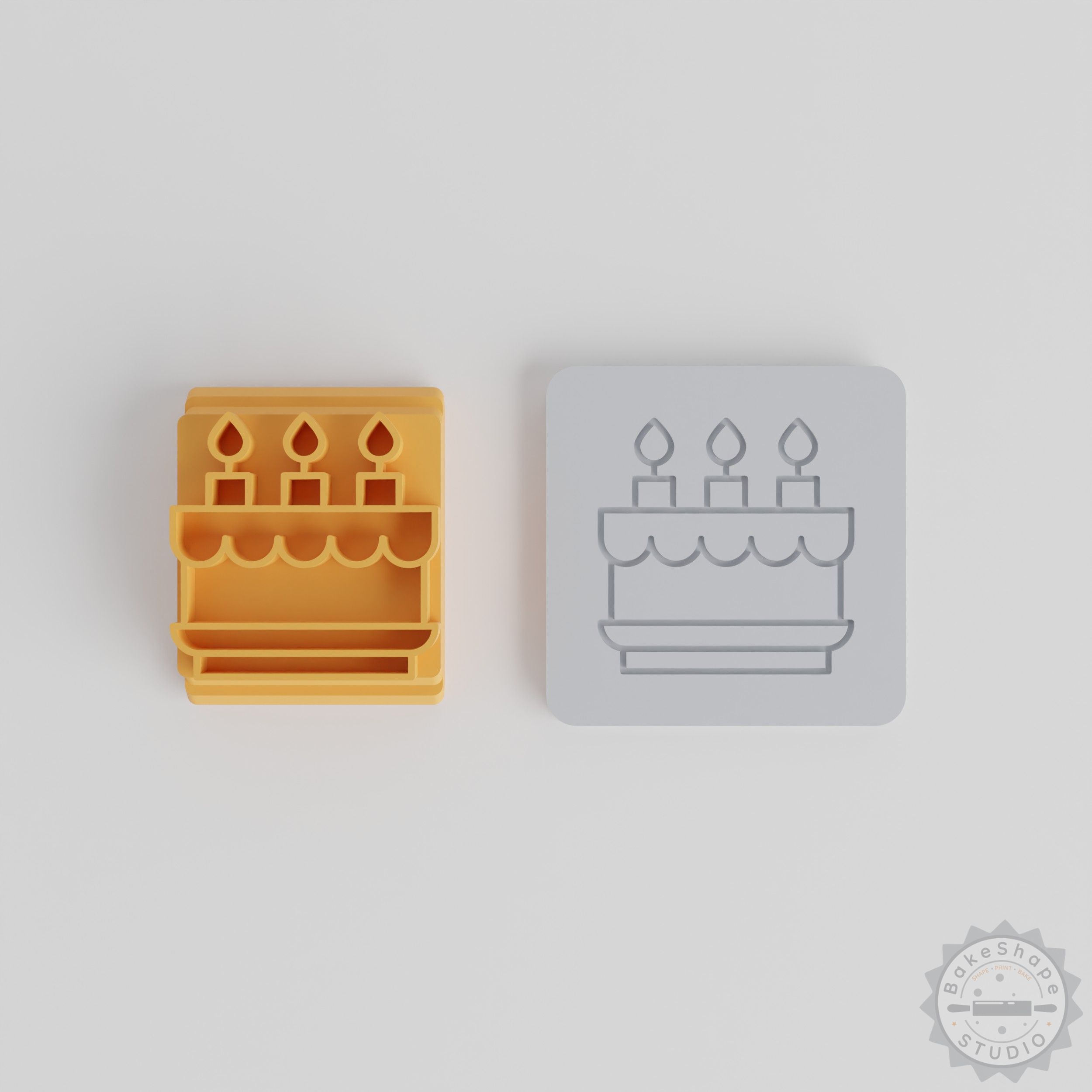 Cake Stamp Set, Multiple Motif Sizes, Perfect for Clay, Cookies, Fondant, Ideal for Celebrations & Holiday Baking