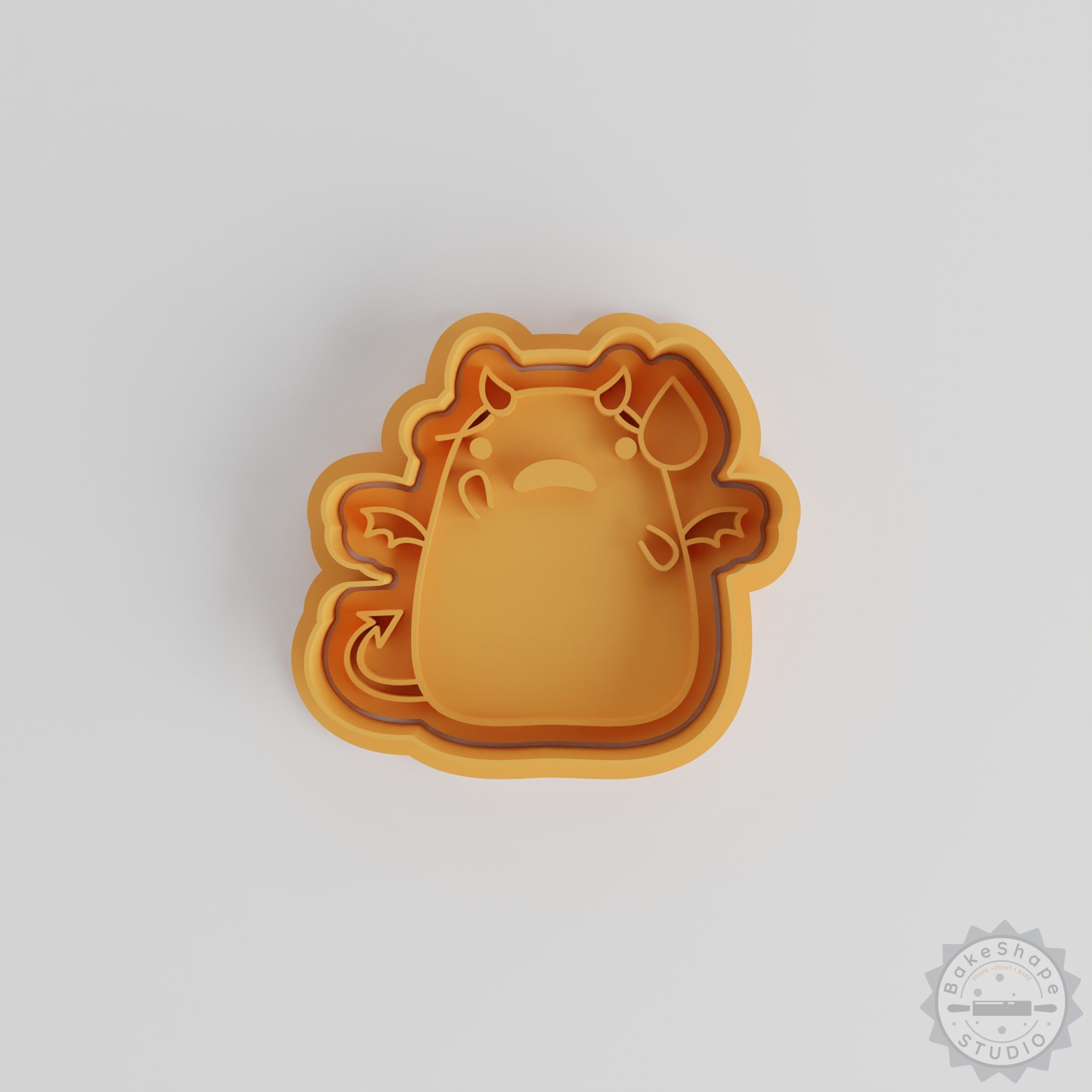 Cold Sweat Shape Cutter and Stamp Set, 6-Piece, Perfect for Cookies and Fondant, S/M/L Sizes