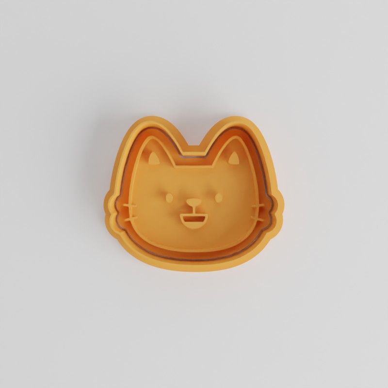 Happy Shape Cutter and Stamp Set, Perfect for Cookie and Fondant Designs with 6 Pieces, S/M/L Sizes