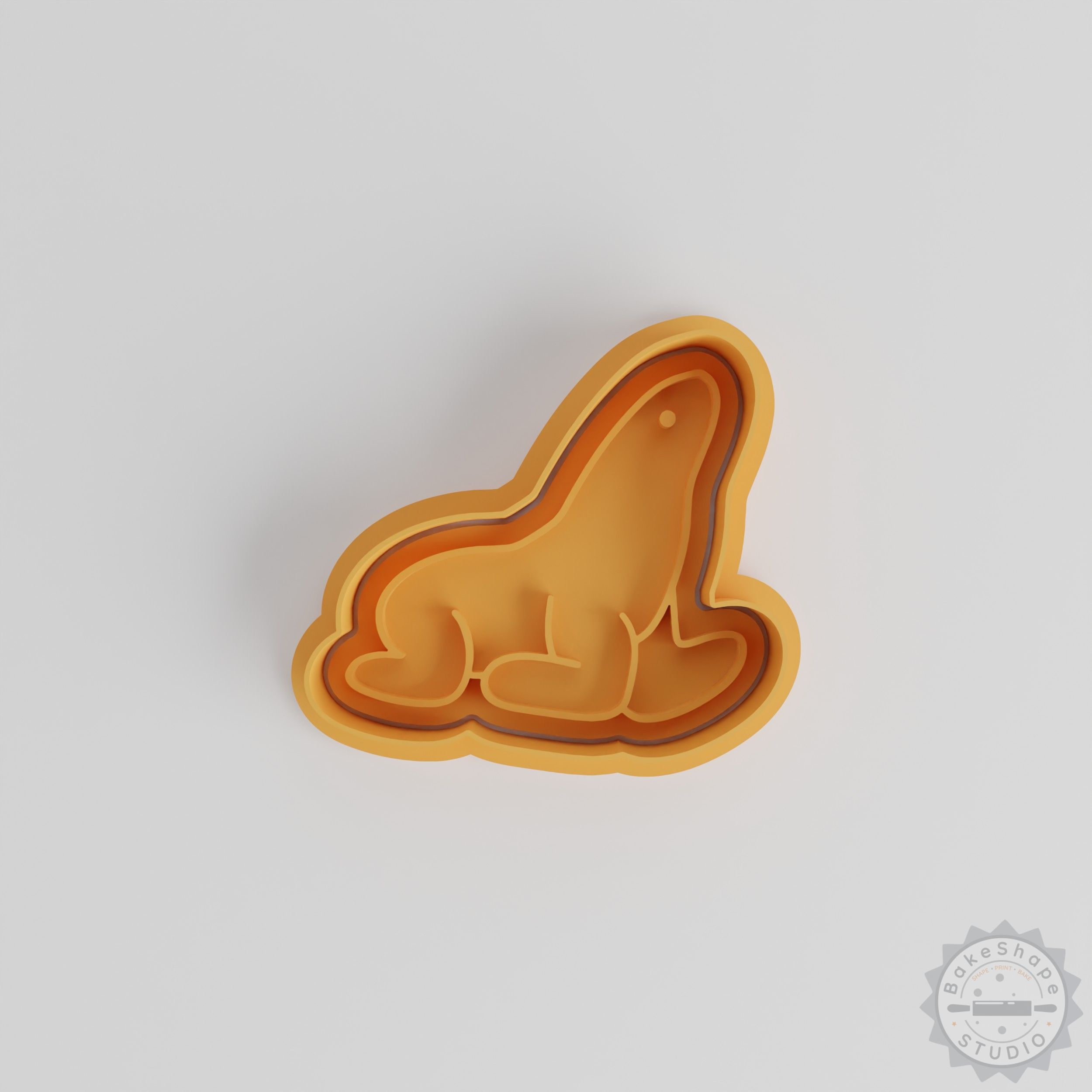 Seals Shape Cutter and Stamp Set, Cookie and Fondant Design Tools, 6-Piece Pack with S/M/L Sizes