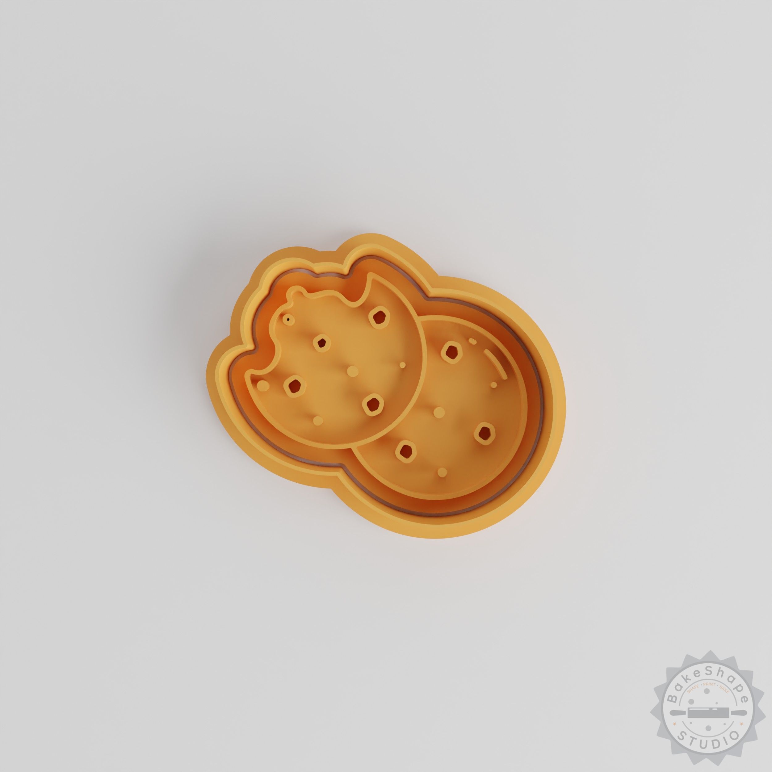 Cookie Cutter and Stamp Set for Cookies and Fondant, 6-Piece, S/M/L Sizes