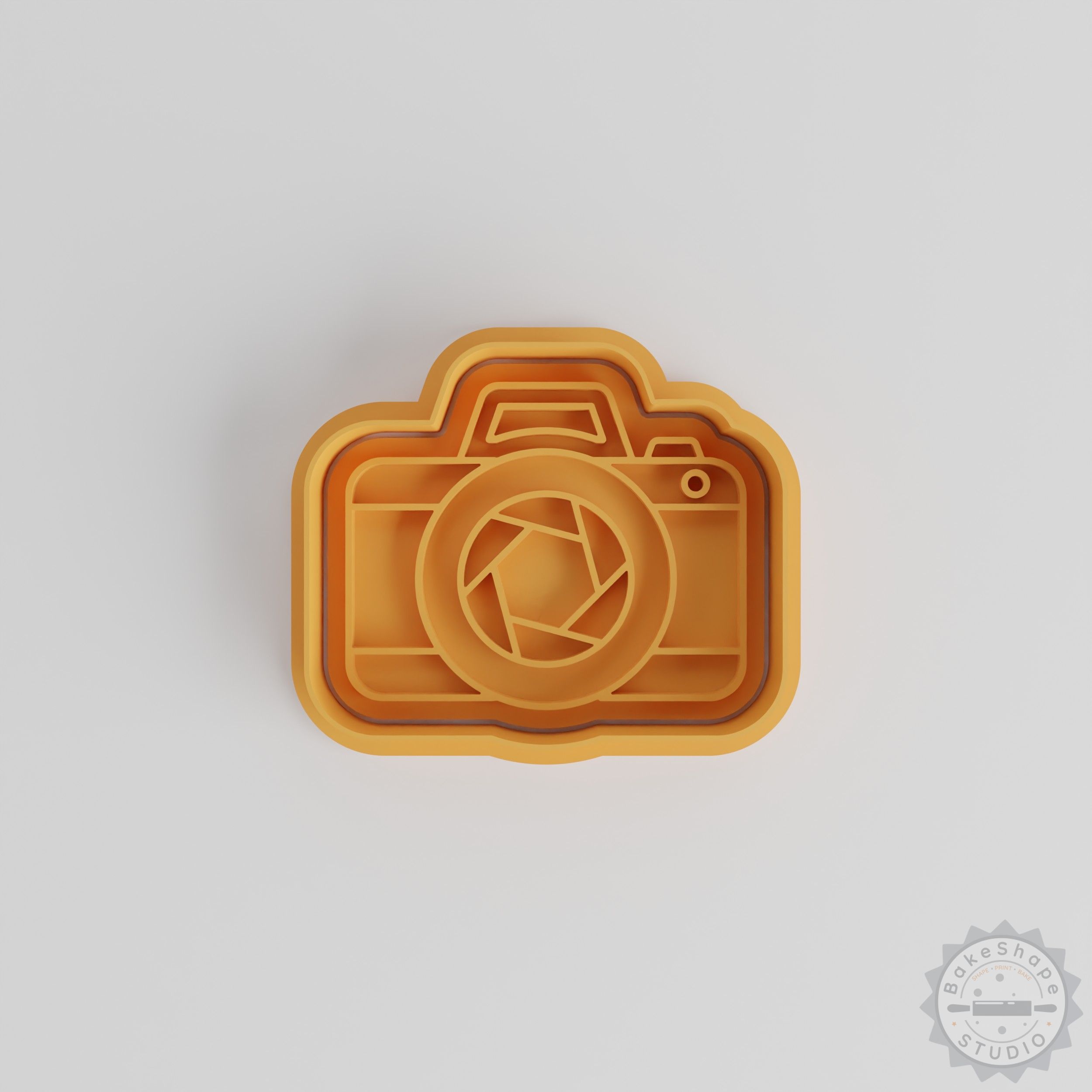 Wide Angle Camera Set with Cookie Shape Cutter and Stamp, 6-Piece, S/M/L