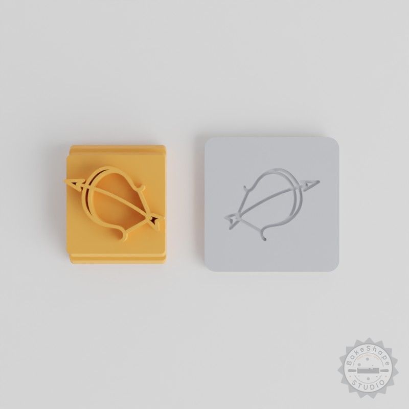 Sagittarius Zodiac Stamp Tile Set, 5 Motif Sizes for Clay, Cookies, Fondant