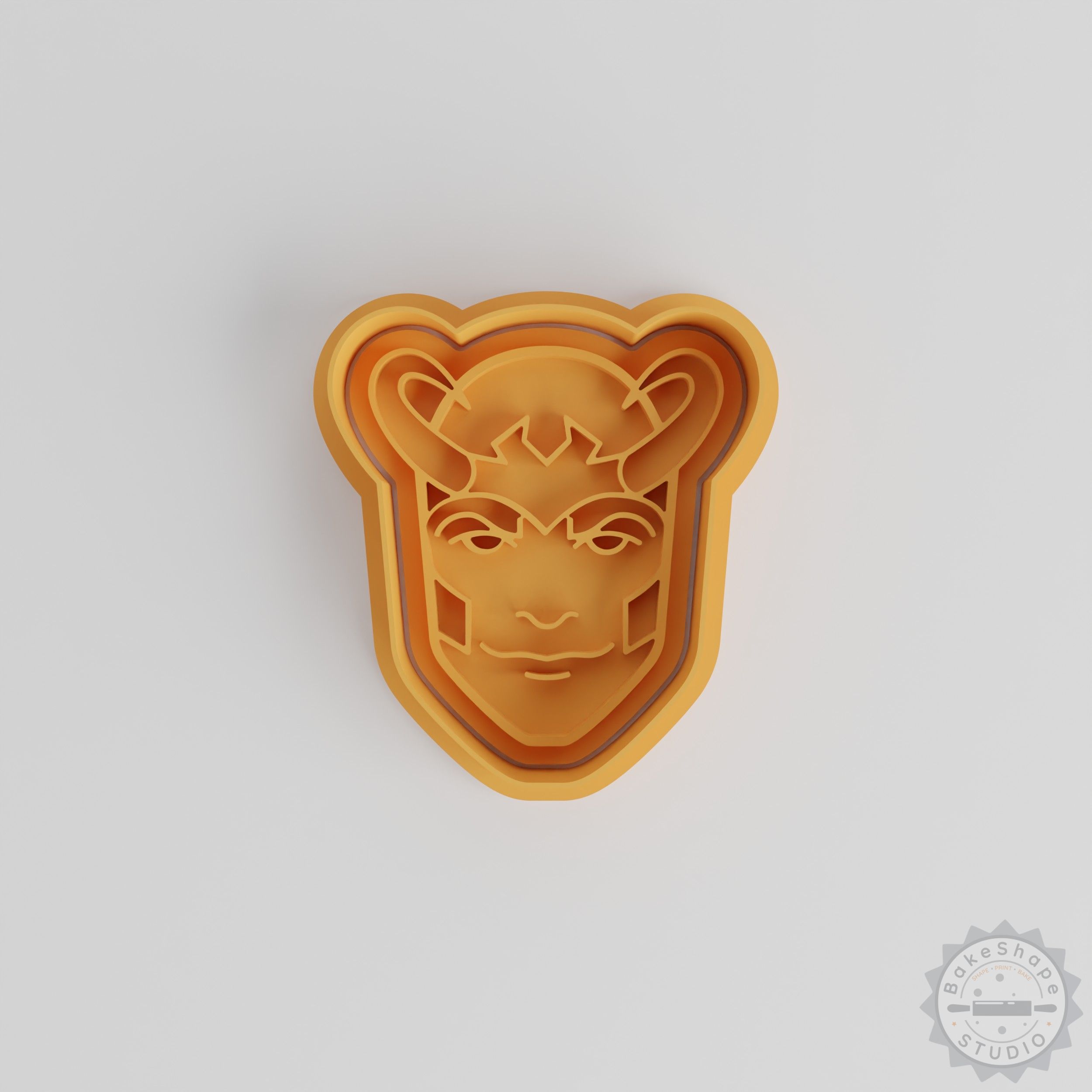 Cookie Fondant Shape Cutter & Stamp Set, 6 pcs, S/M/L, Rustic Trickster Theme