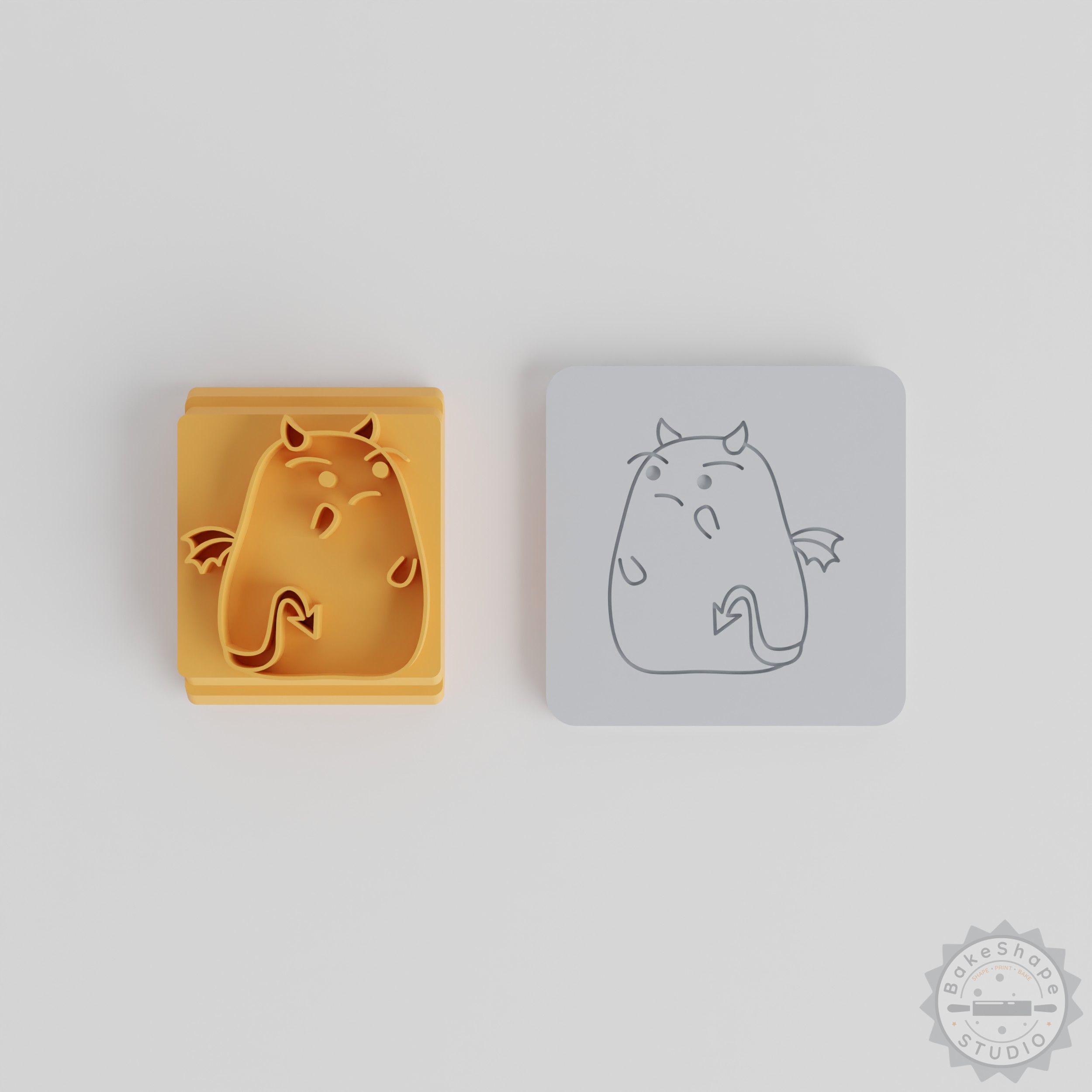 Thinking Stamp Tile Set, 5-Piece Motif Bundle for Clay, Cookies, Fondant