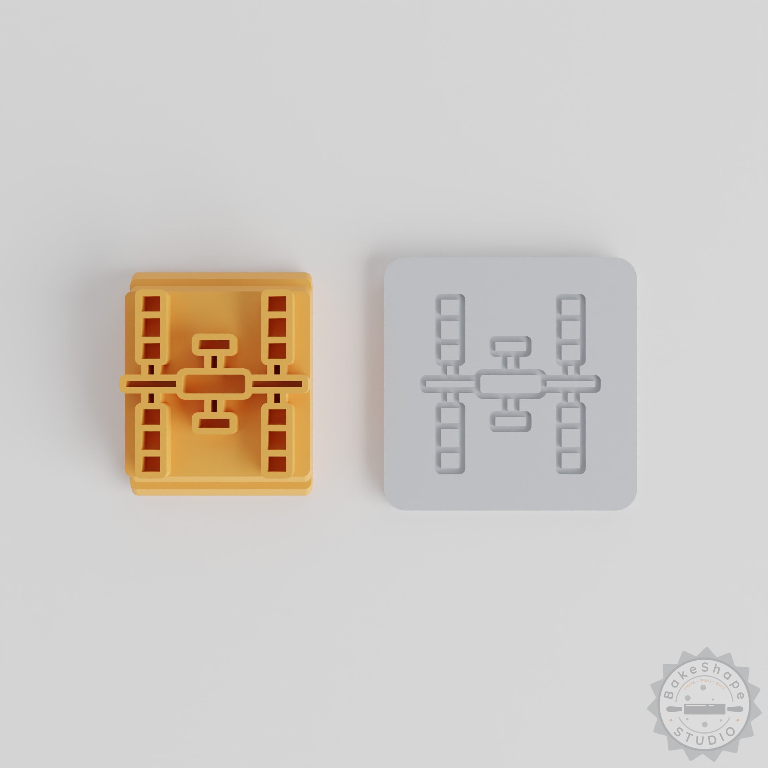 "Space Station Stamp Set, 5 Sizes, Perfect for Clay, Cookies, Fondant, Astronomy Theme"