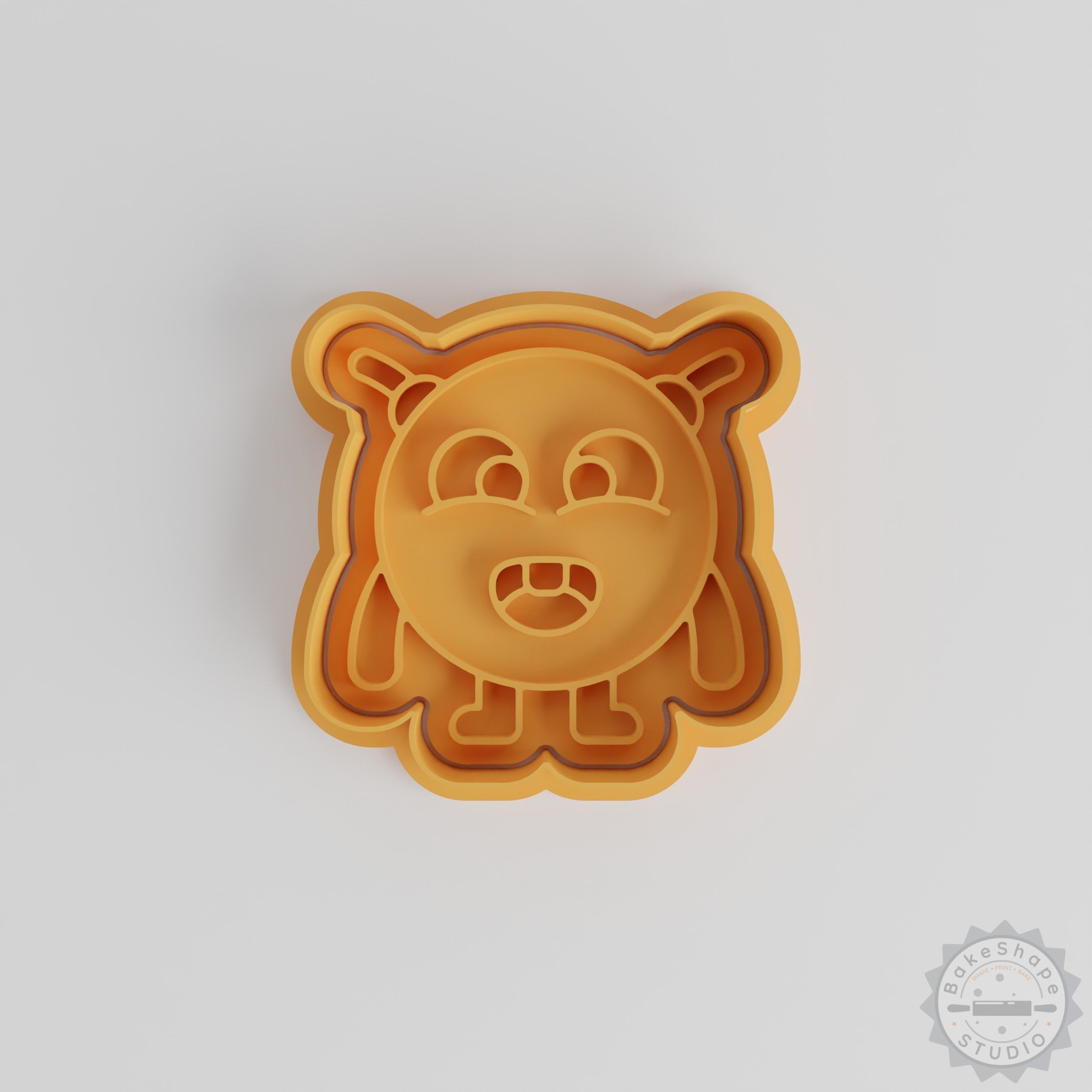 Round Antenna Monster Cookie Cutter and Stamp Set, 6-Piece Shape Cutters for Fondant and Cookies