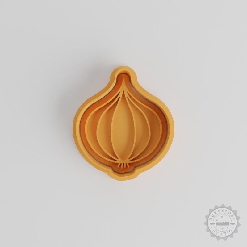 Onion Cookie Cutter and Stamp Set, 6-Piece, Perfect for Cookies and Fondant, Sizes S/M/L, Kitchen Staple