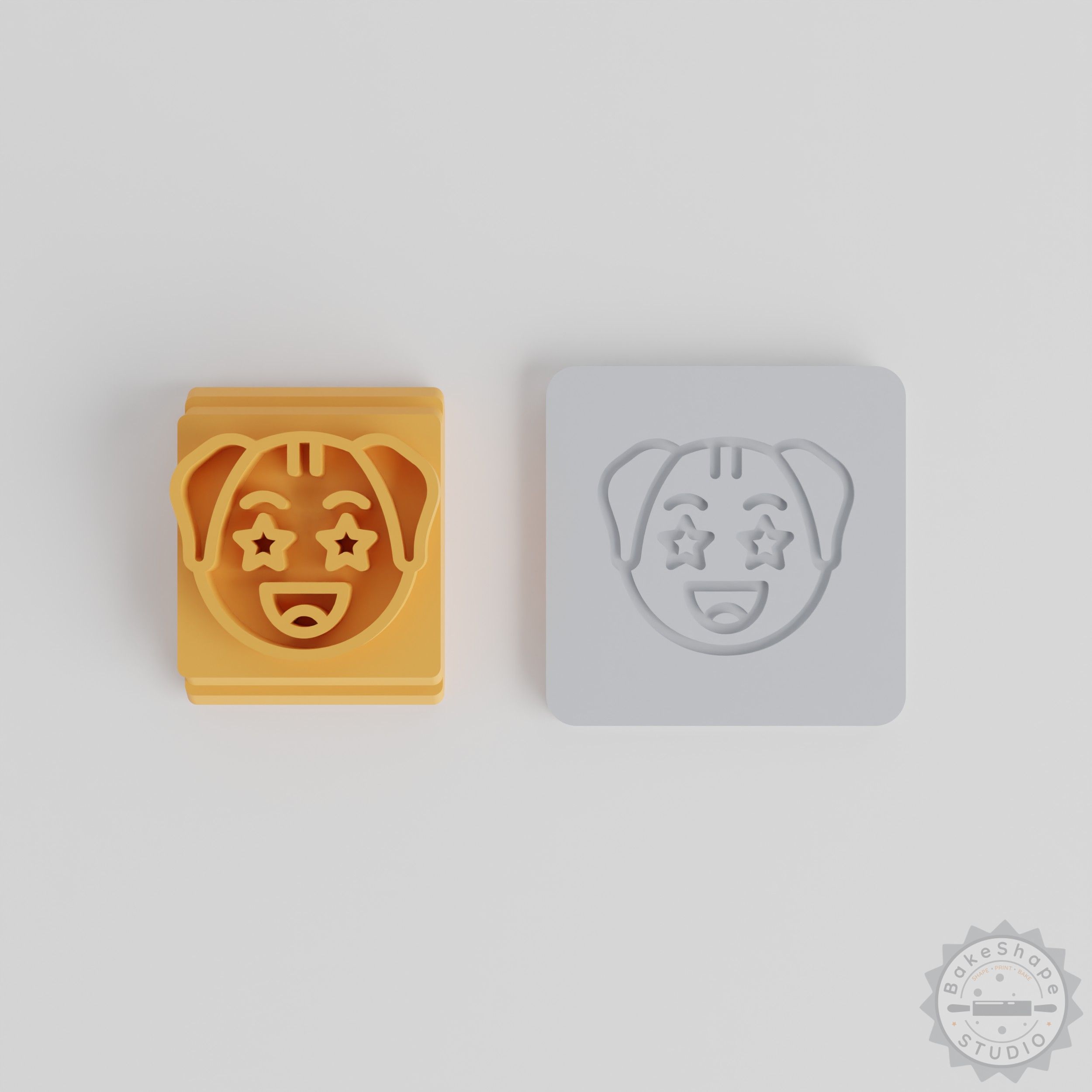 Lucky Stamp Tile Set, 5 Sizes for Clay, Cookies, Fondant, Animal and Dog Motifs