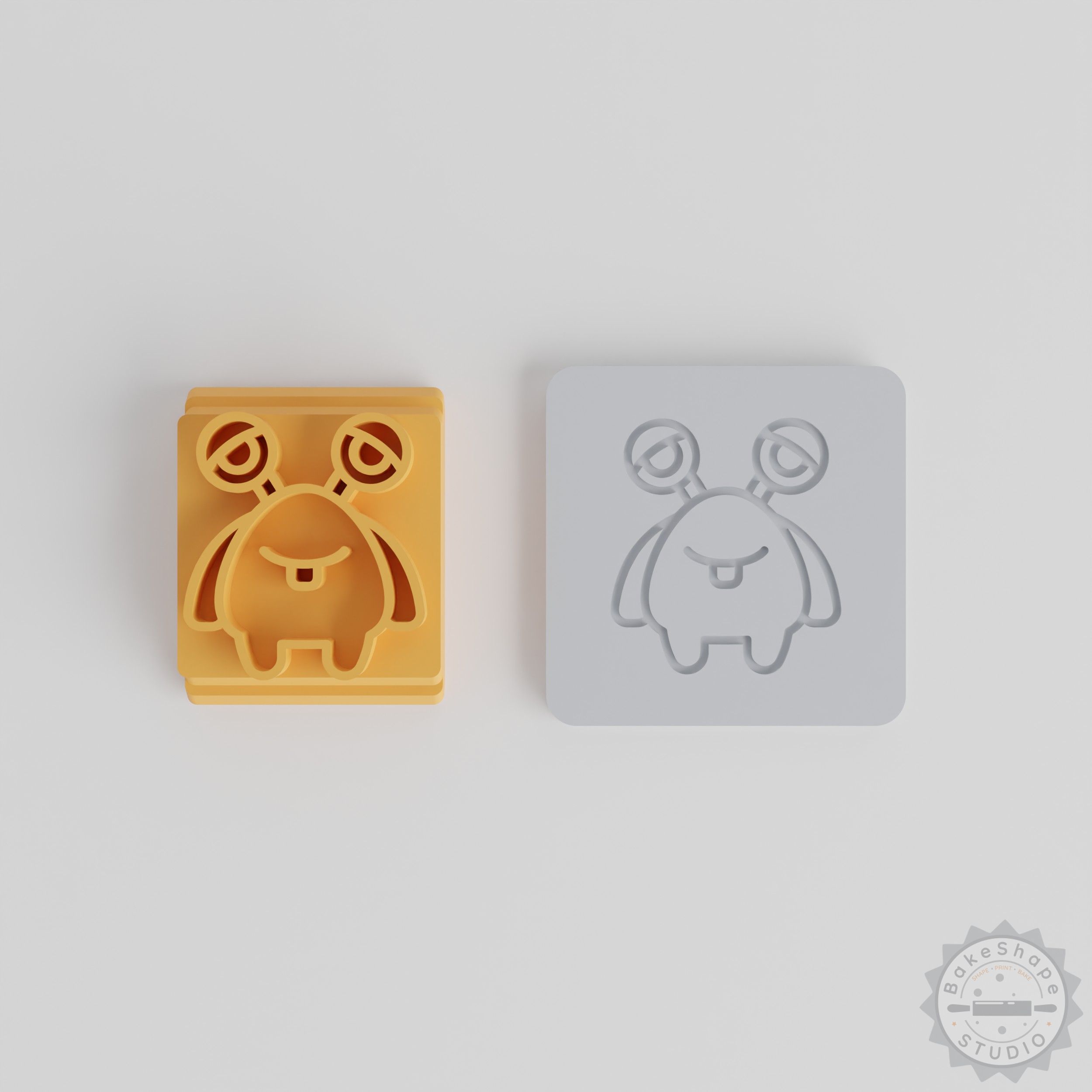 Funny Monster Stamp Set, 5 Size Options, Perfect for Clay, Cookies, Fondant
