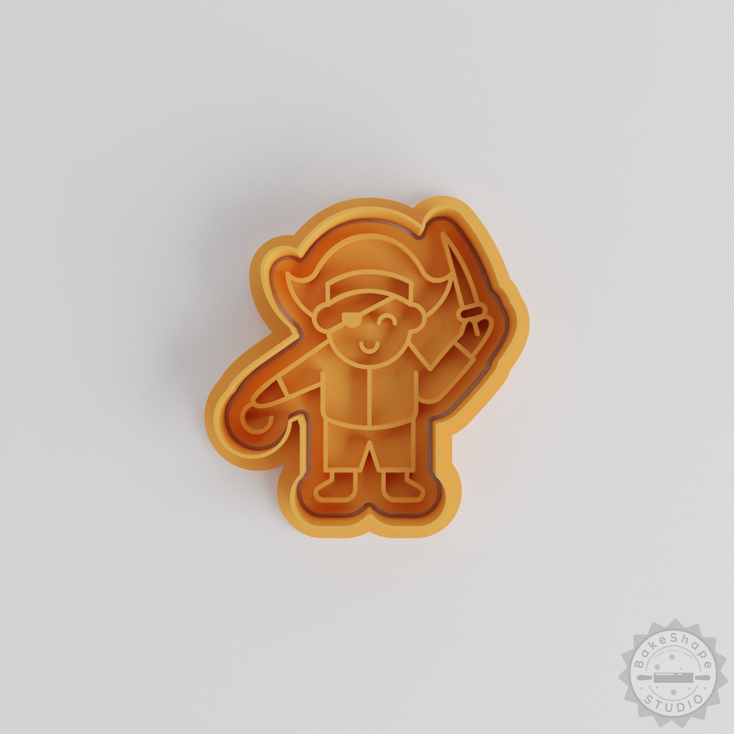 Pirate Cookie Cutter and Stamp Set, 6-Piece, S/M/L Sizes, Perfect for Pirate Party Baking