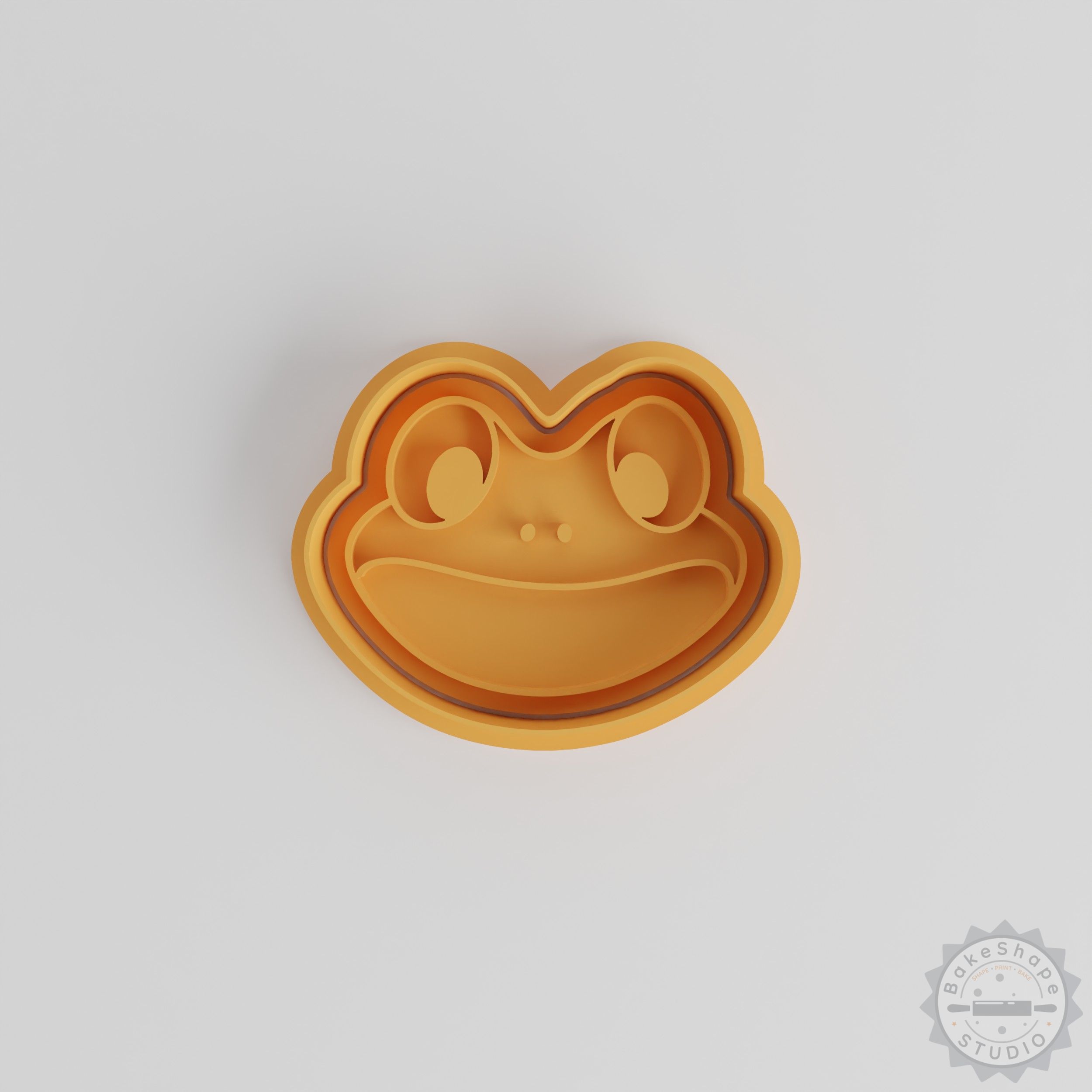 Frog Shape Cutter and Stamp Set, Perfect for Cookies & Fondant, 6-Piece, Multiple Sizes
