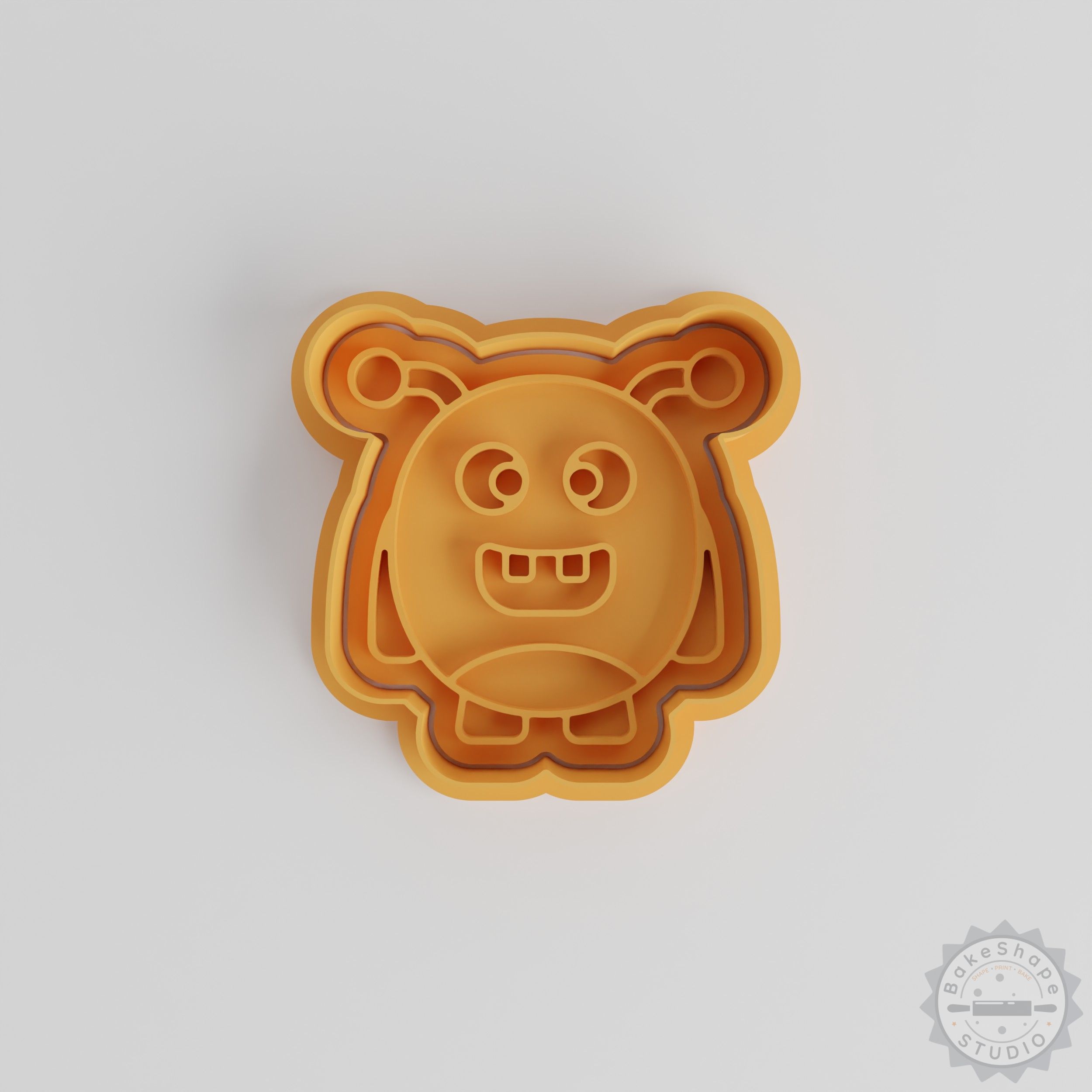 Antenna Rounded Monster Cookie Cutter & Stamp Set, 6-Piece, S/M/L Sizes