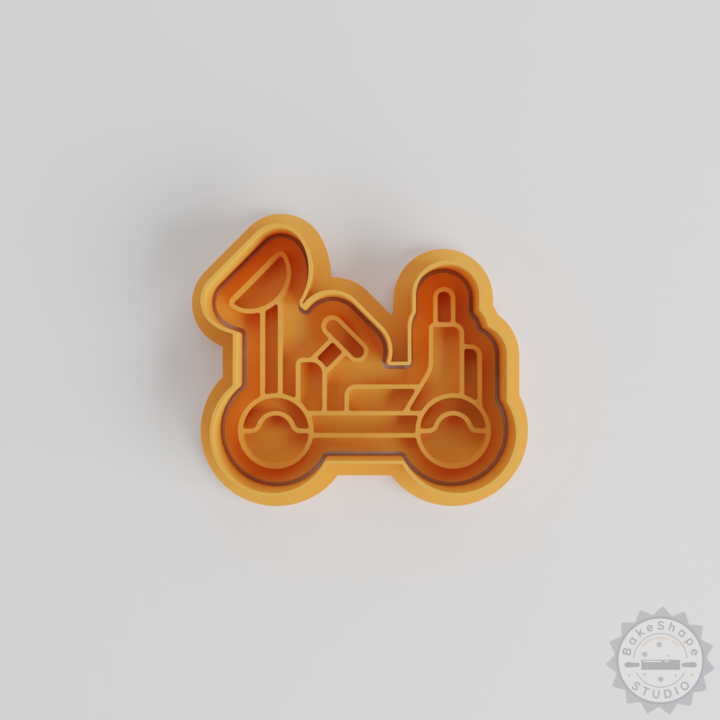 Moon Buggy Cookie Cutter & Stamp Set, Perfect for Cookies & Fondant, 6-Piece Space Exploration Theme