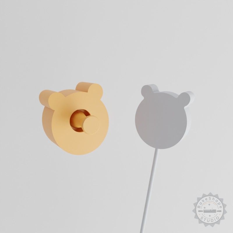 Bear Cake Pop Mold, 2-Piece Animal Head Baking Set