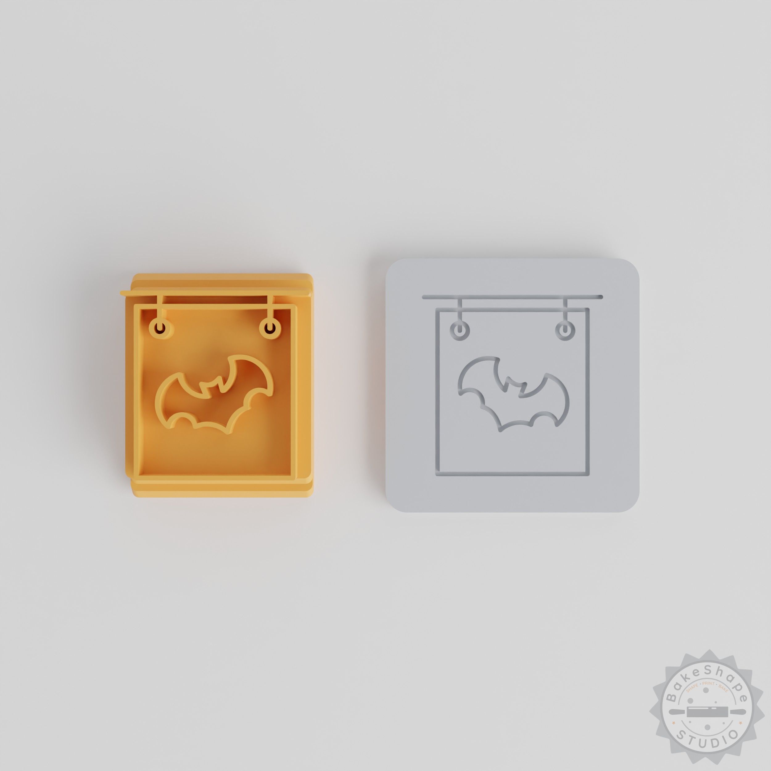 Halloween Stamp Tile Set, 5-Piece Collection for Clay, Cookies, Fondant Crafting