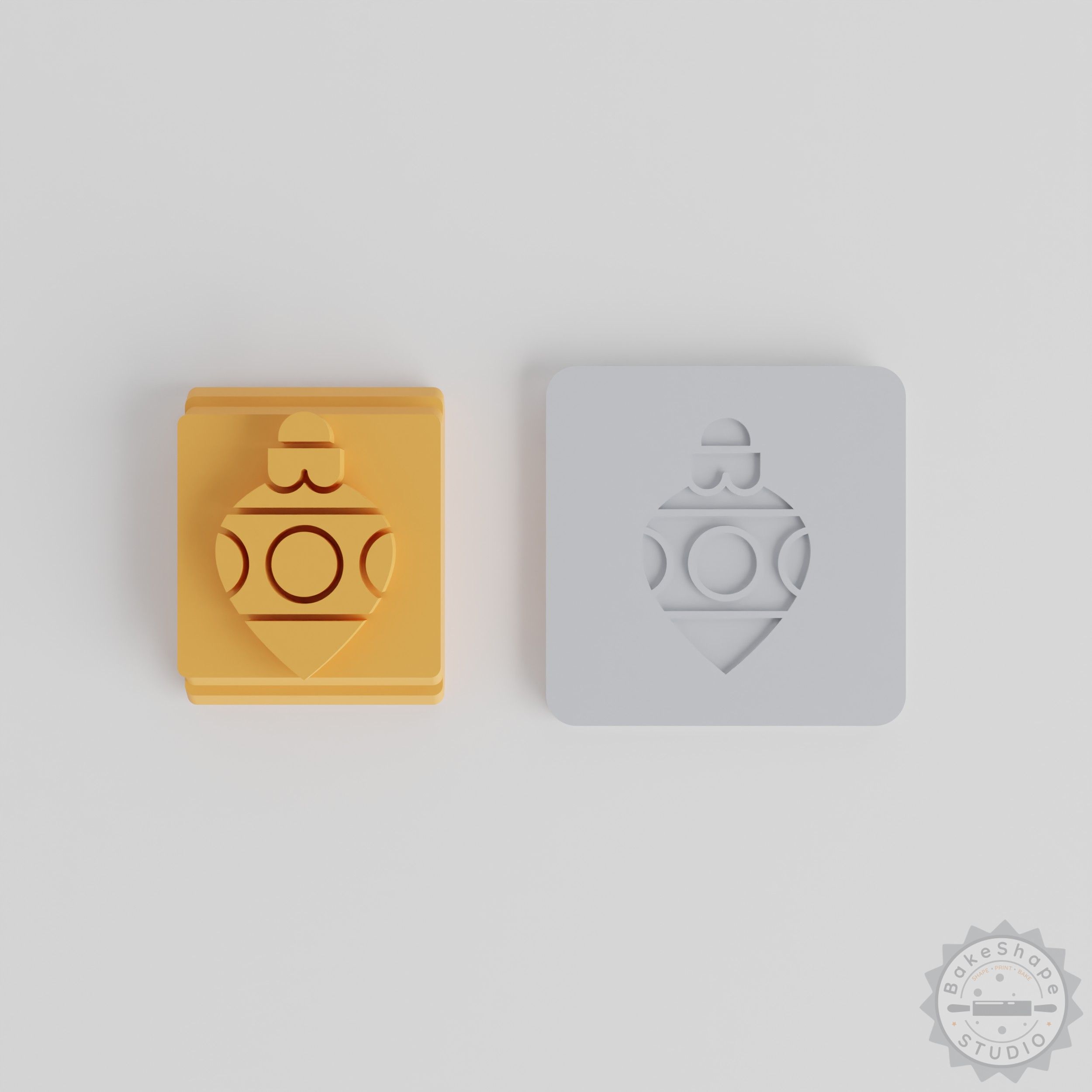 Christmas Decoration Stamp Tile Set, Cookie and Fondant Motif Molds, 5 Sizes