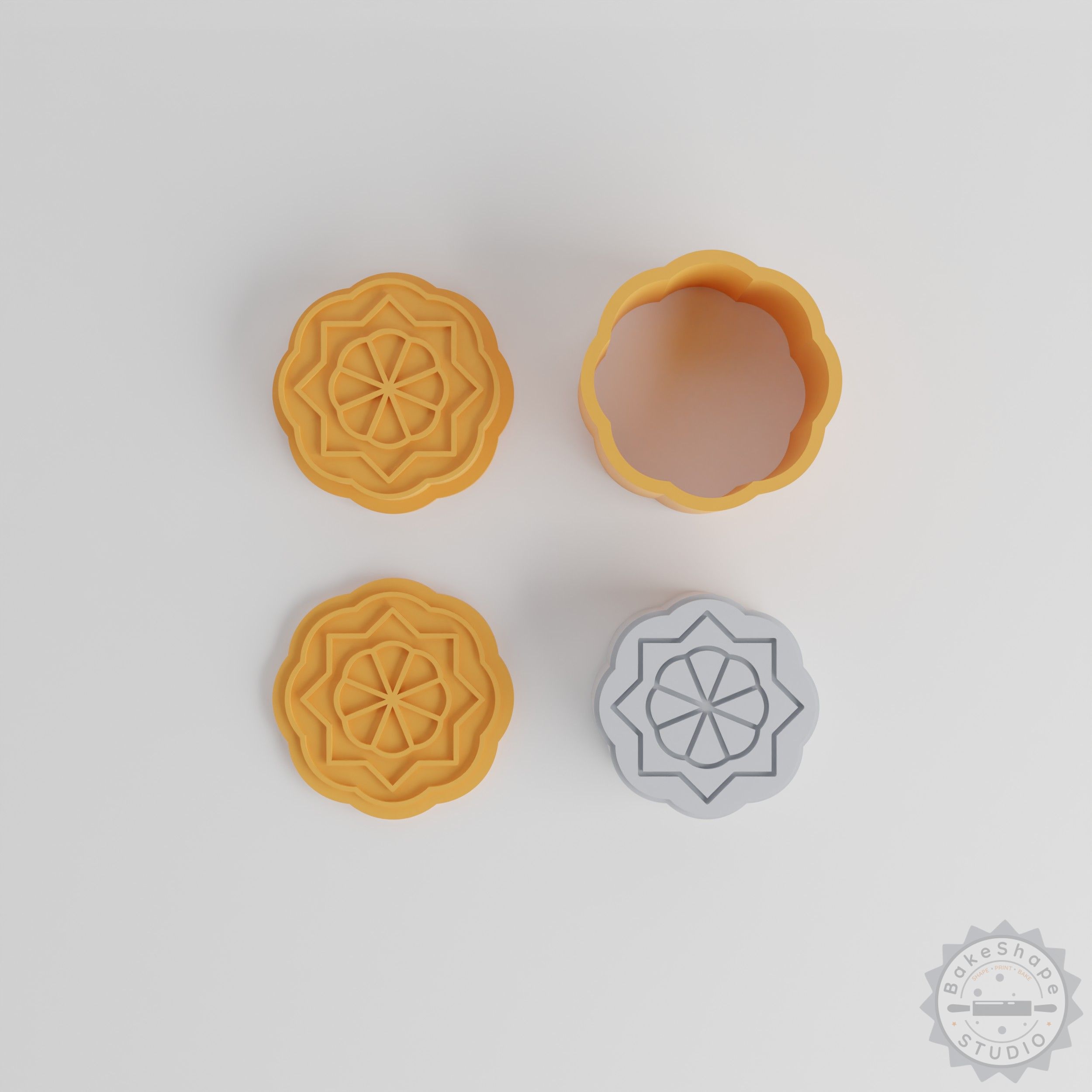 Mandala Bath Bomb Mold Set, 4 Sizes, 12 Pieces, Geometric Design, Ethnic Art