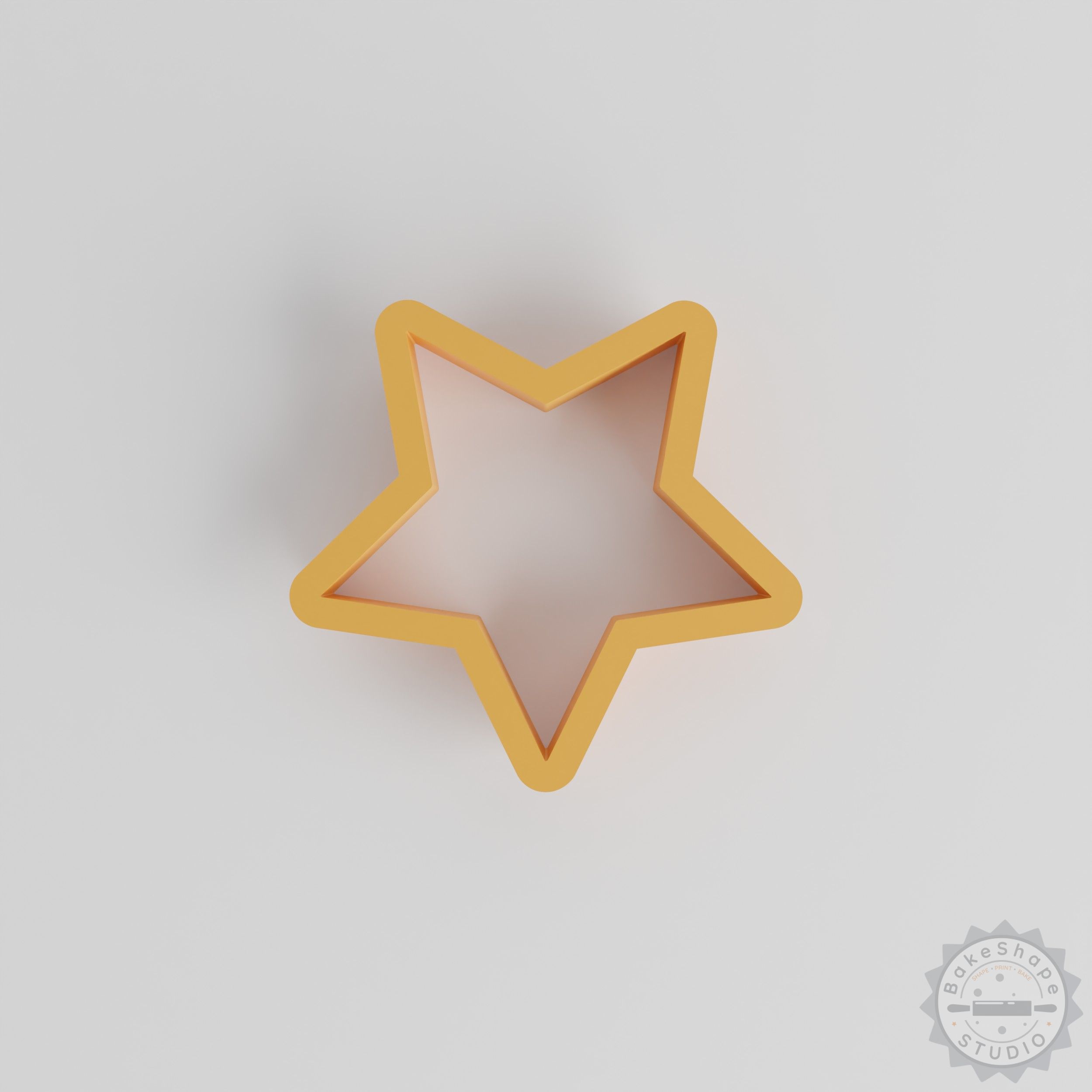 Star shape cutter set STL files for 3D printing clay and craft stamps in various sizes