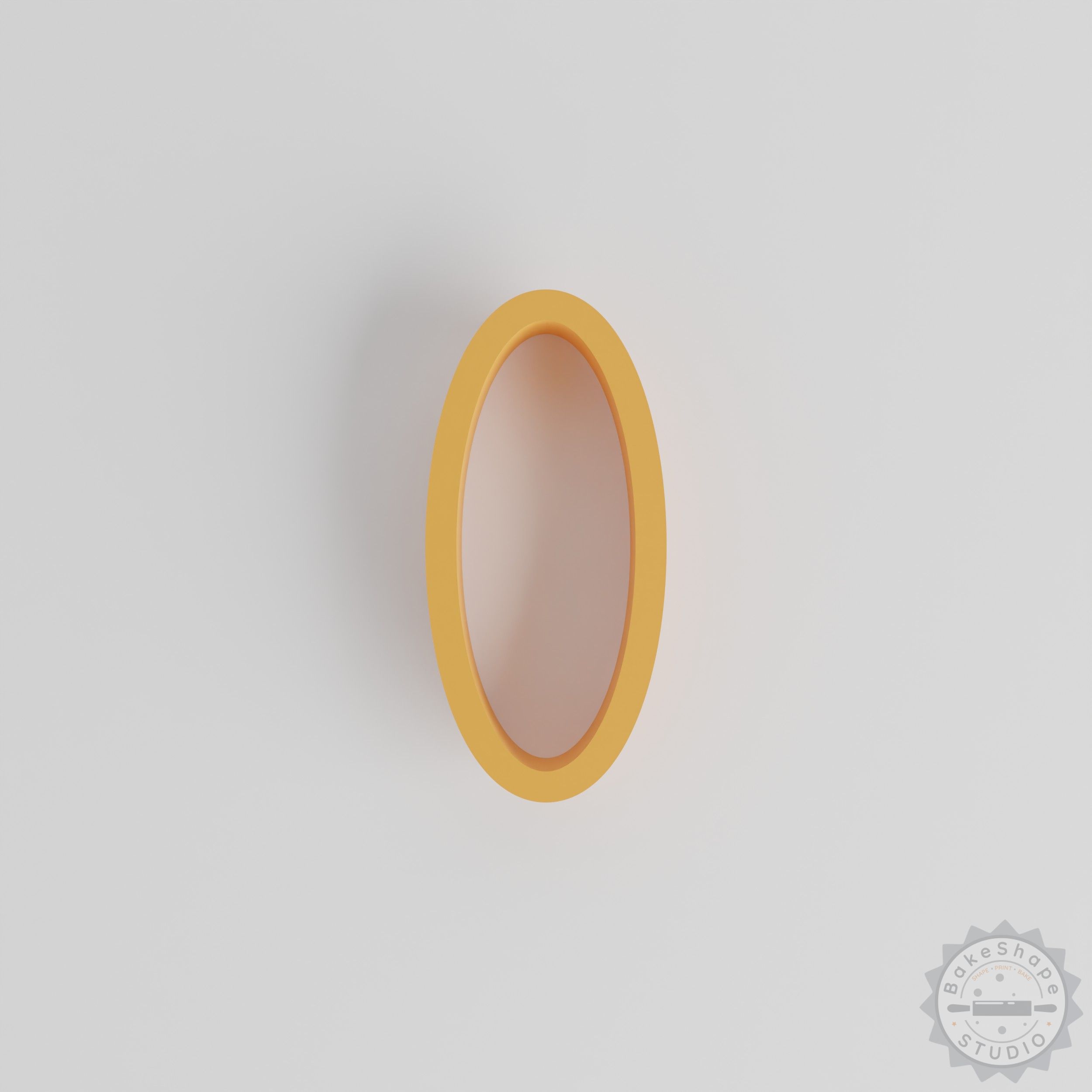 Oval shape cutter set STL files featuring 18 geometric ellipse sizes for 3D printing and crafting