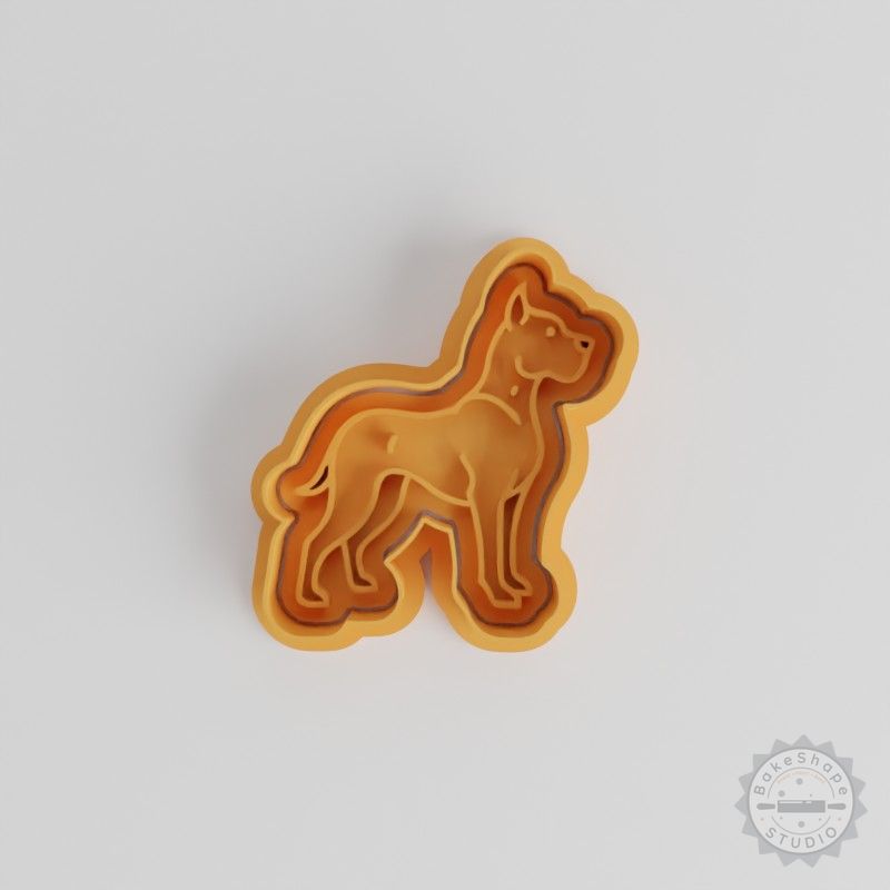 Great Dane Cookie Cutter & Stamp Set, 6-Piece, S/M/L Sizes, Perfect for Cookies & Fondant