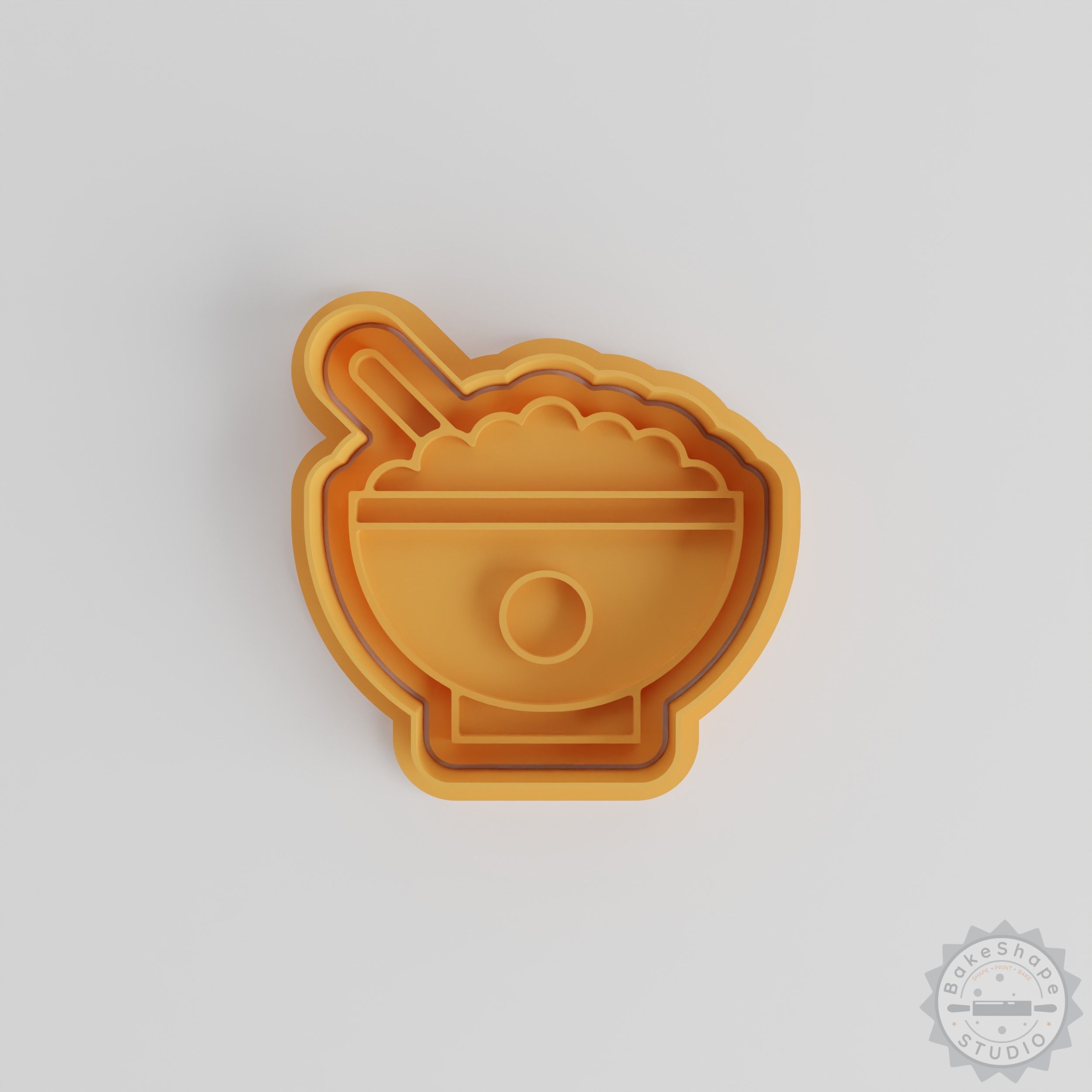 Rice Shape Cutter & Stamp Set, 6-Piece Cookie Fondant Mold Collection, S/M/L Sizes