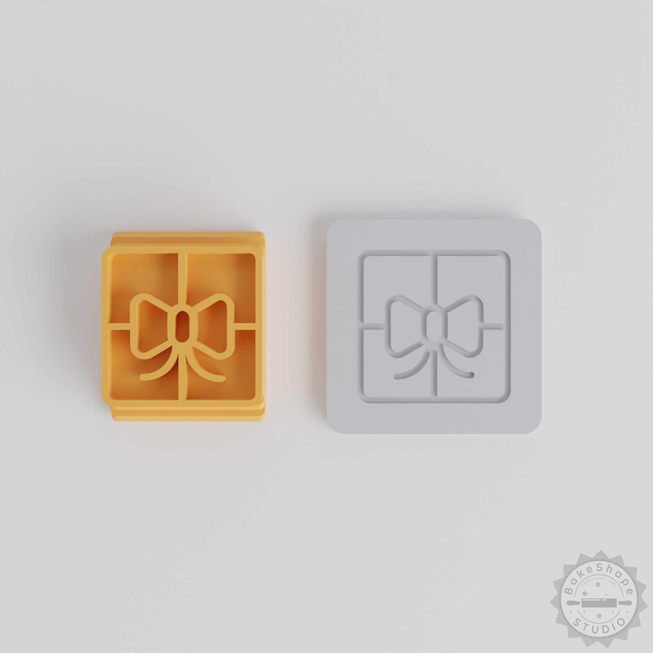 Gift Box with 5 Stamp Tile Motifs, 20-40mm Sizes, for Clay, Cookies, Fondant Crafting