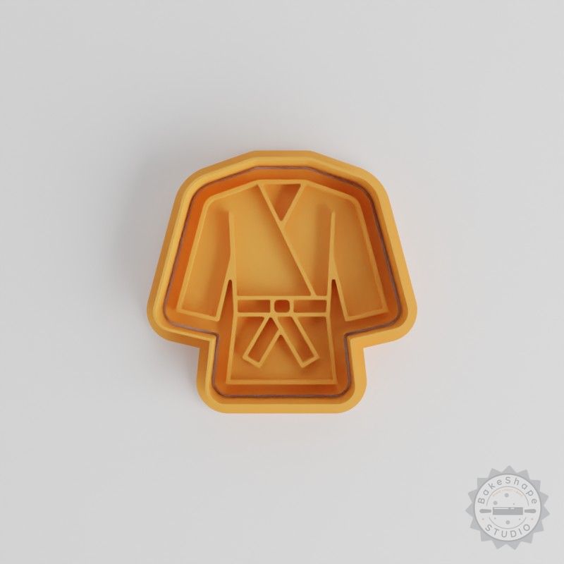 Judo Shape Cutter and Stamp Set for Cookies and Fondant, 6 Pieces, Sizes S/M/L