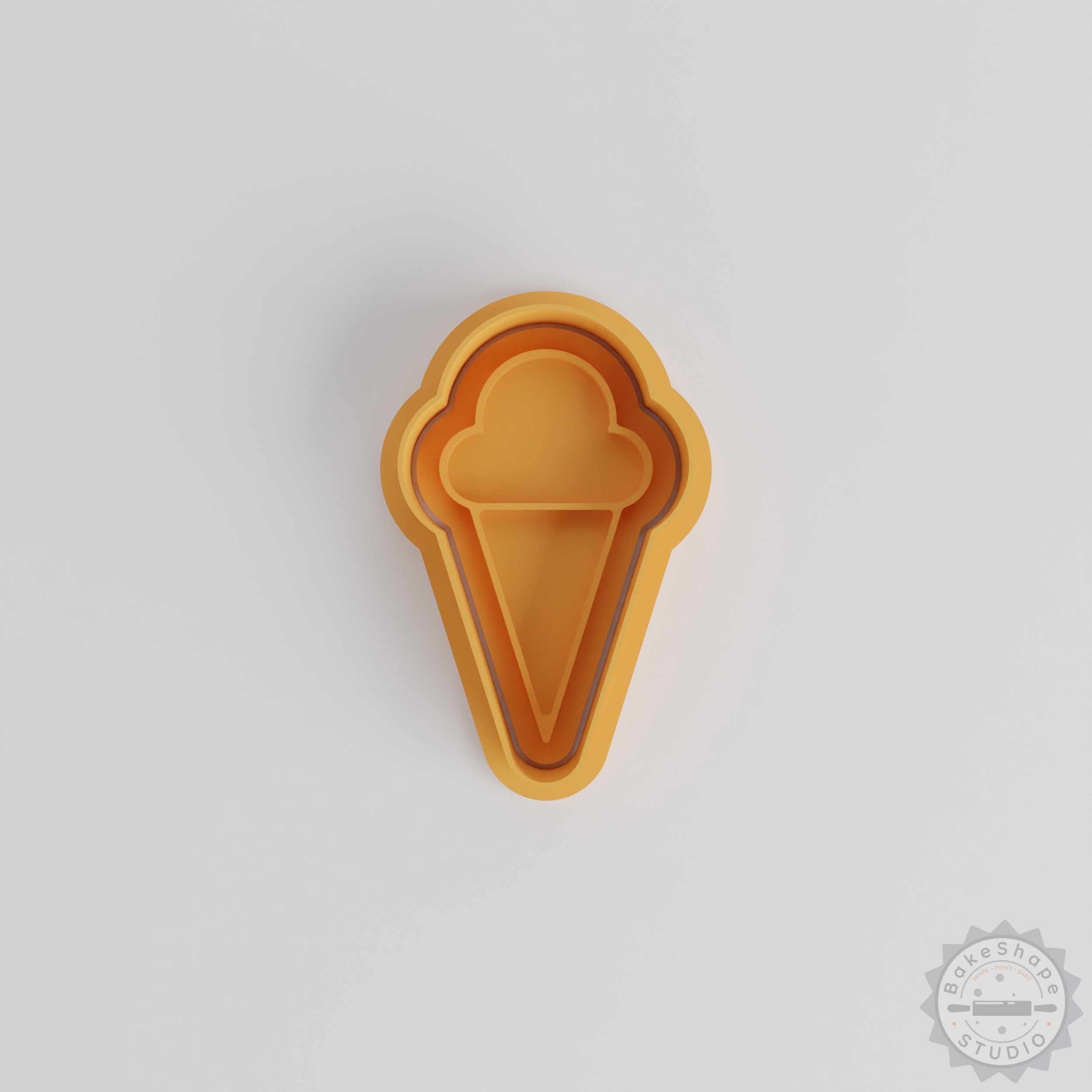 Ice Cream Cone Cookie Cutter Set, 6 Pieces, 3 Sizes, Perfect for Cookies & Fondant