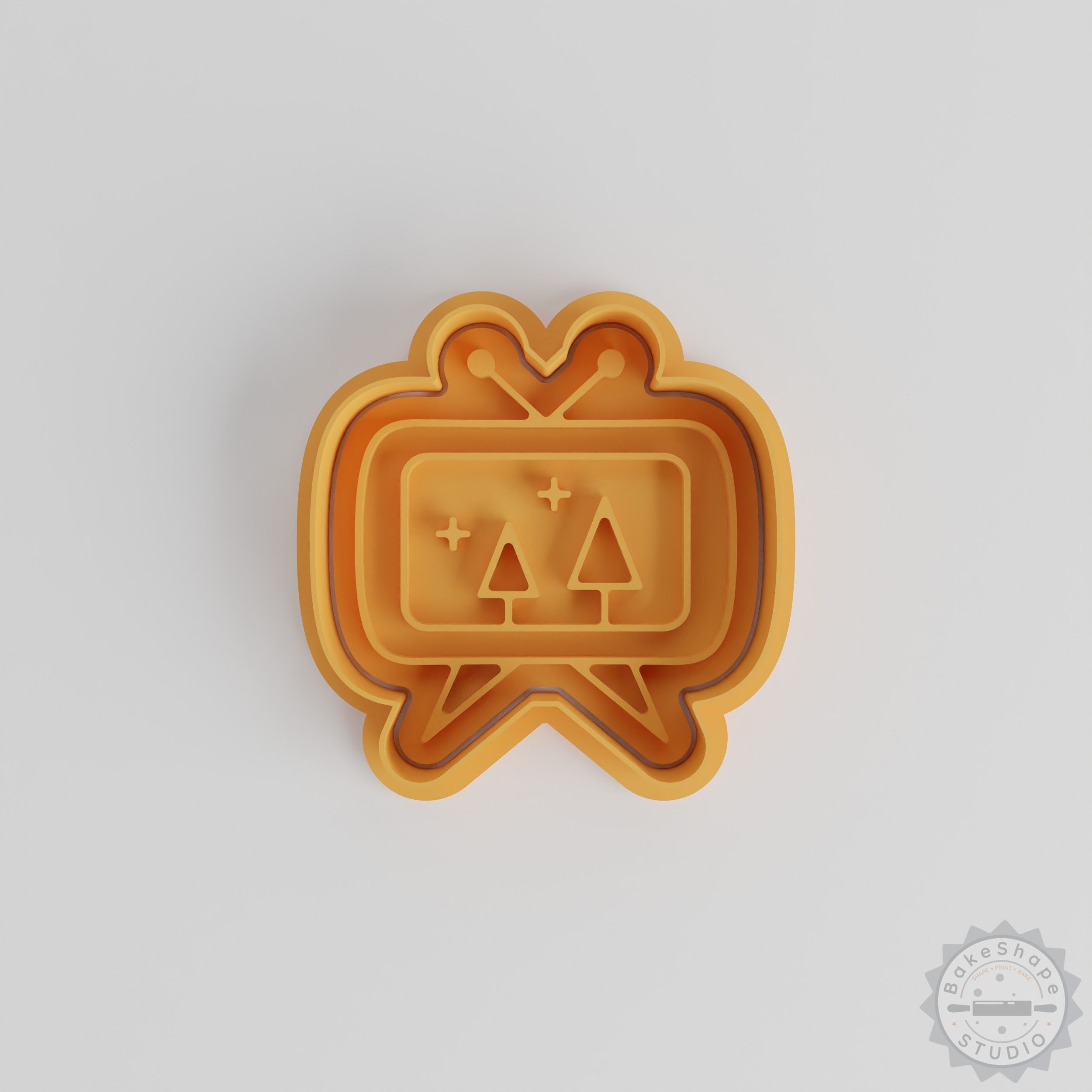 Winter TV-Themed Cookie Cutter and Stamp Set, 3 Sizes, 6 Pieces for Fondant and Cookies