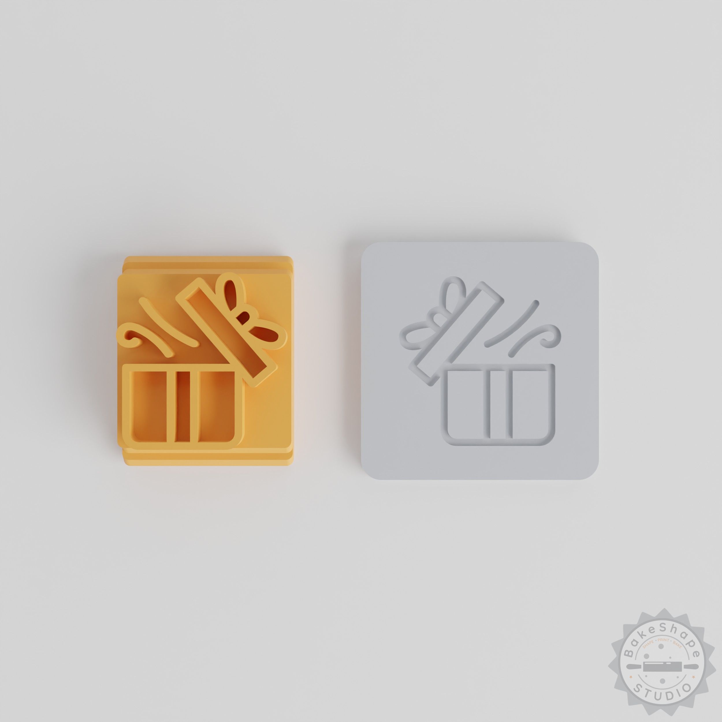 Clay and Cookie Stamp Tile Set, Festival Gift Box, 5pcs, Multiple Sizes 20-40mm