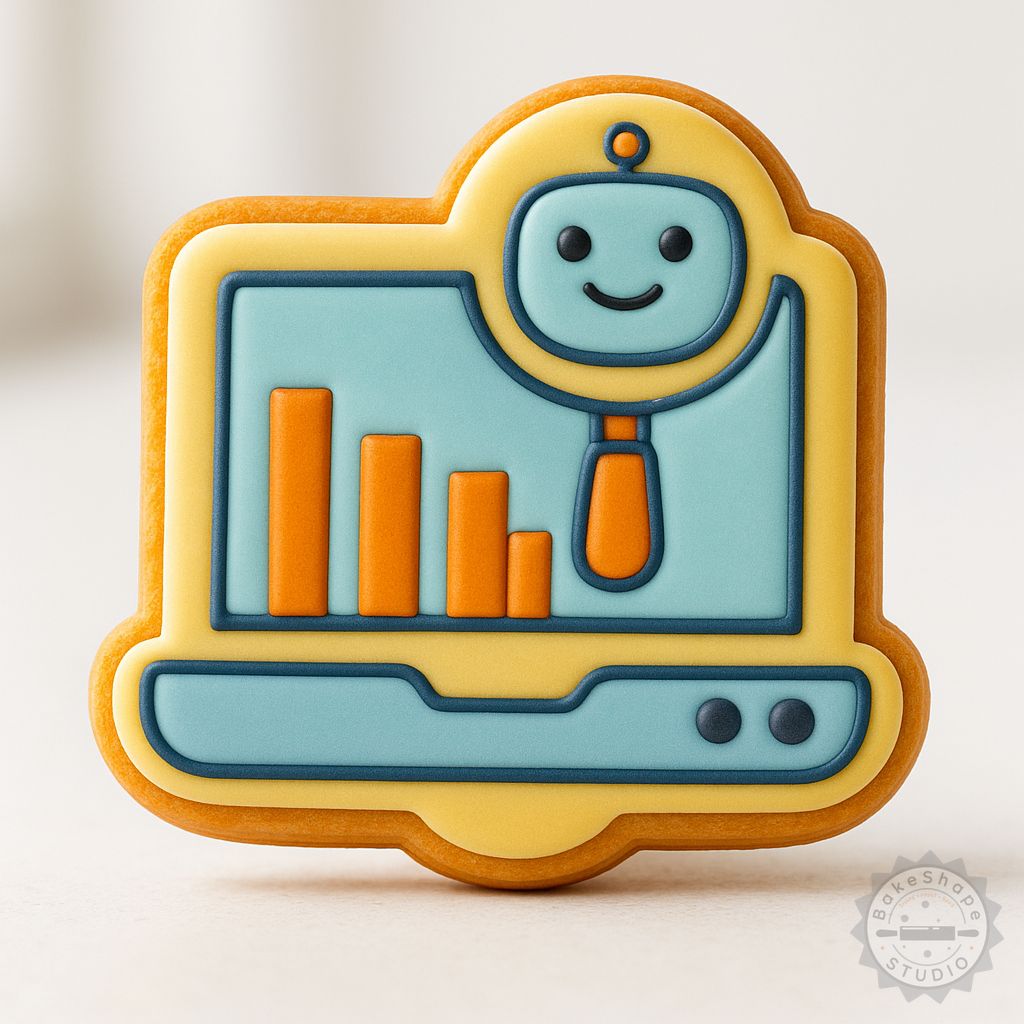 Multi-Size shape cutter and stamp set STL for cookies and fondant with STEM themed designs