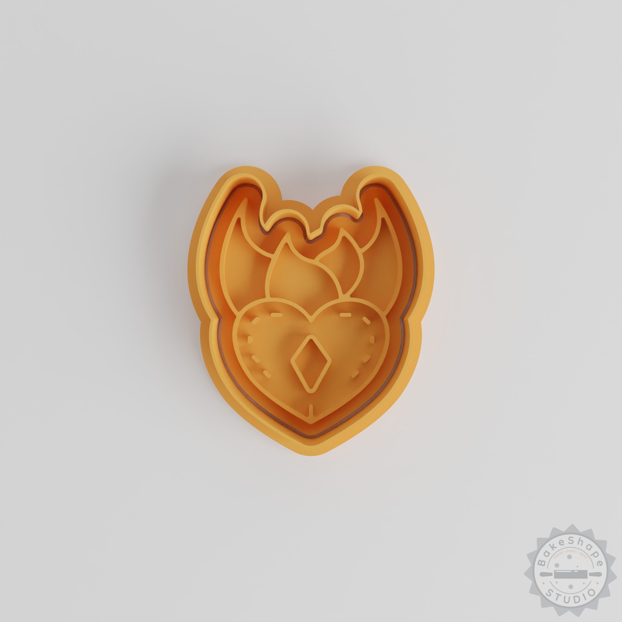 Heart Shape Cutter and Stamp Set, Perfect for Cookies and Fondant, 6-Piece S/M/L Sizes
