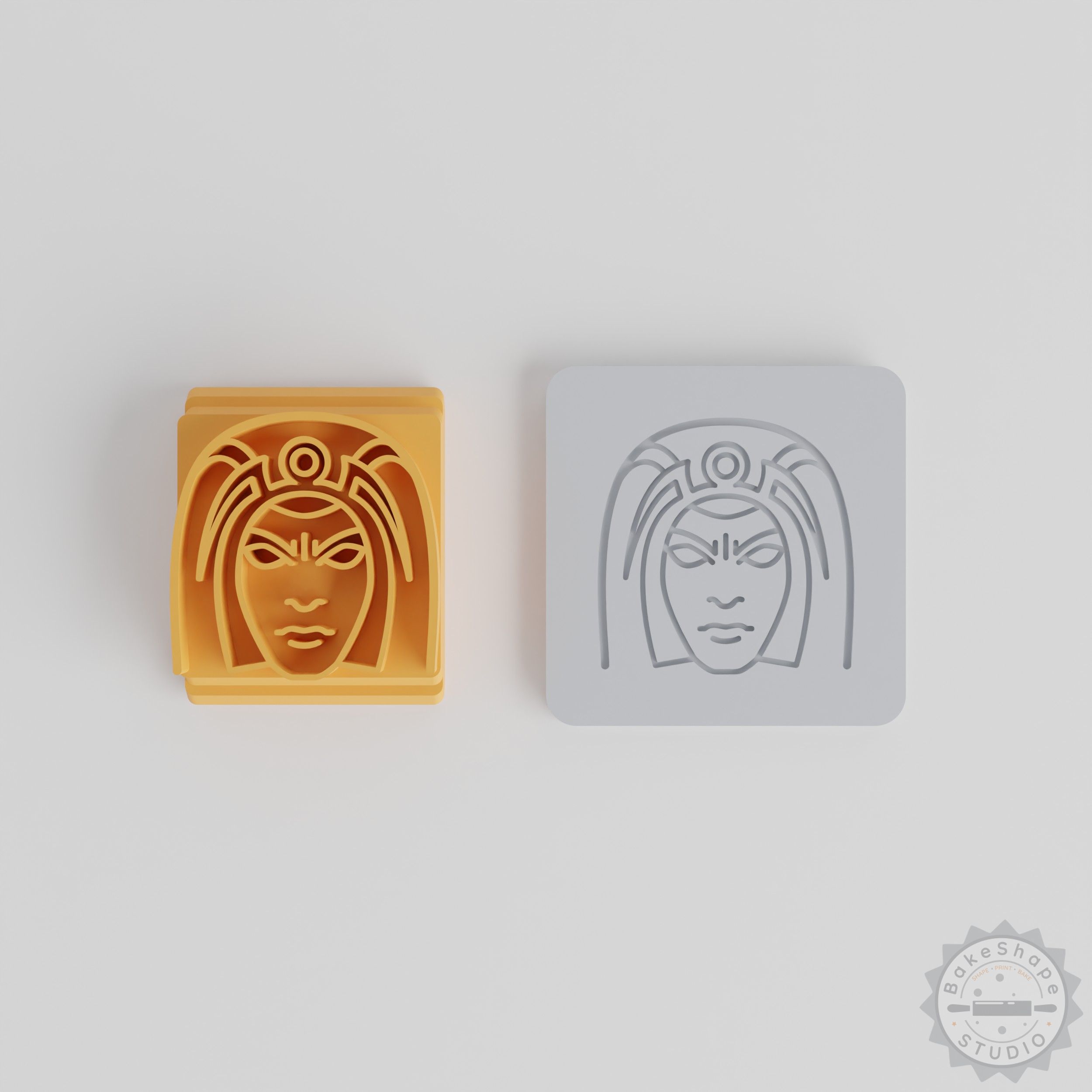 Storm Motif Stamp Tile Set, 5 Sizes for Clay, Cookies, Fondant Baking