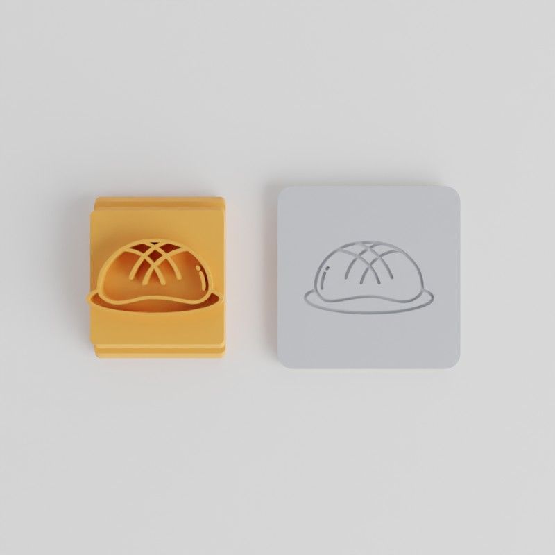 Buns Stamp Tile Set, 5-Piece, Multiple Motif Sizes for Clay, Cookies, Fondant, Soft Materials